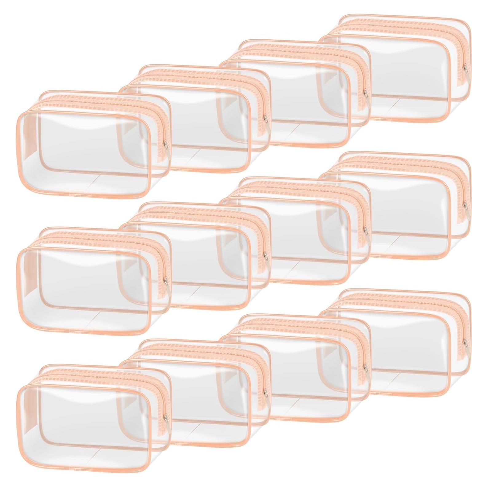 Bolsa de Maquillaje Transparente TISRATOK 12 PCS 15x10x7cm