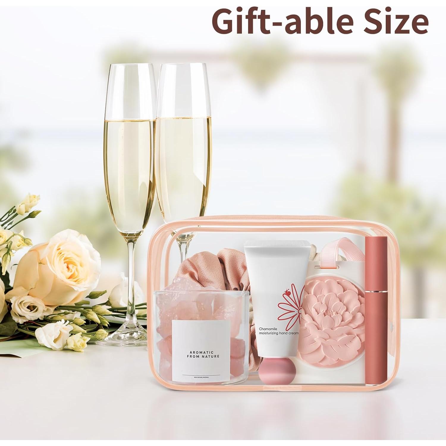 Bolsa de Maquillaje Transparente TISRATOK 12 PCS 15x10x7cm