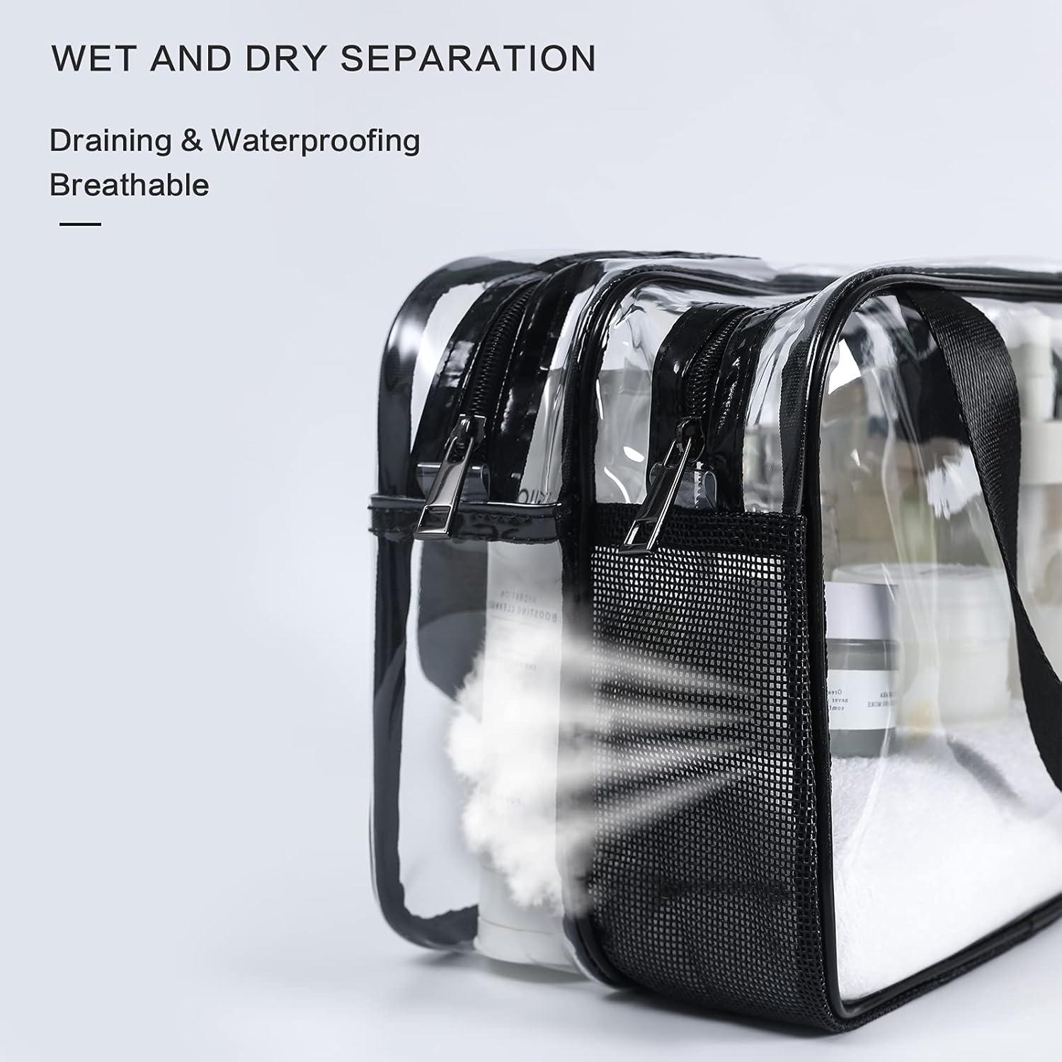 Bolsa de Aseo Transparente Auseibeely Grande Impermeable