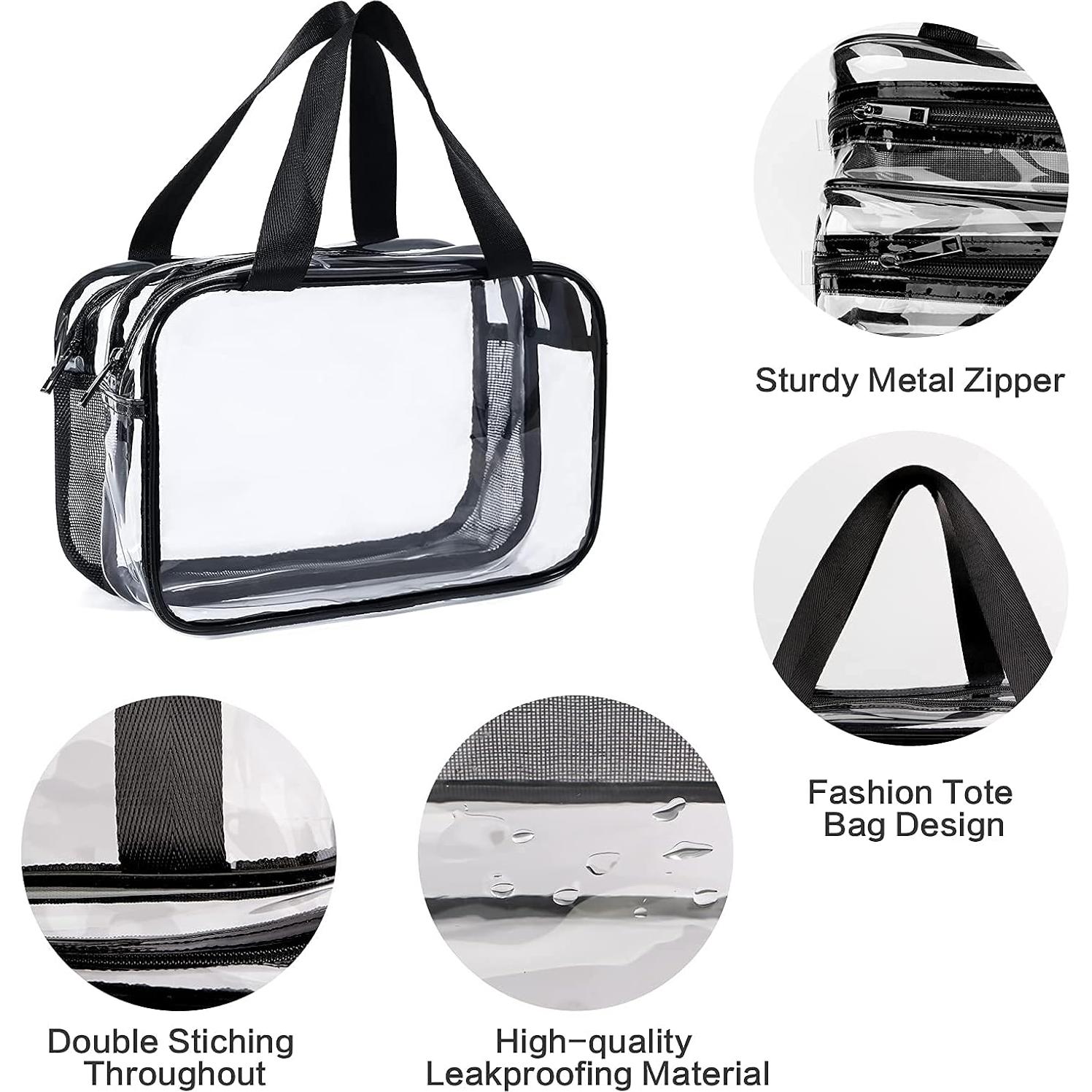 Bolsa de Aseo Transparente Auseibeely Grande Impermeable