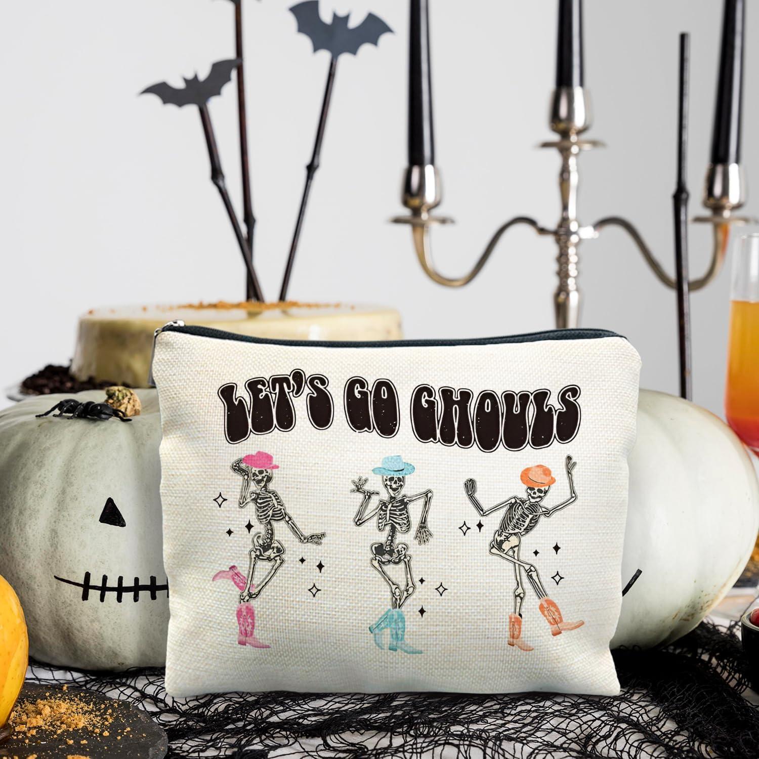 Bolsa de Maquillaje Halloween RYYCDOI 25.4x19.05cm Gótica
