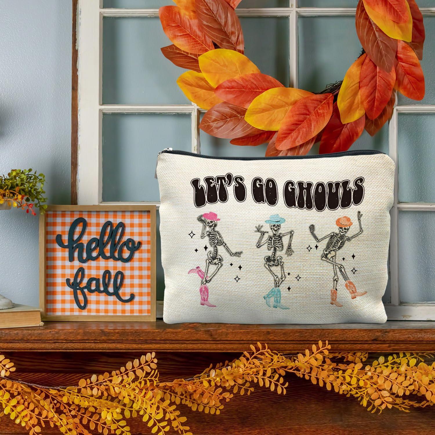 Bolsa de Maquillaje Halloween RYYCDOI 25.4x19.05cm Gótica