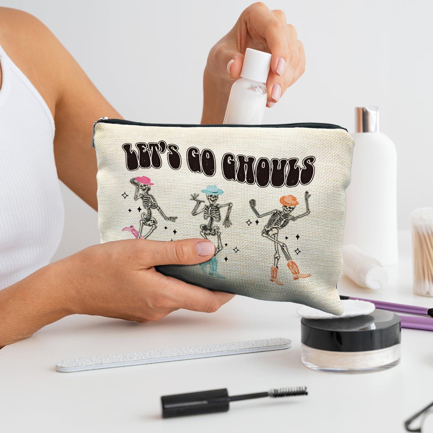 Bolsa de Maquillaje Halloween RYYCDOI 25.4x19.05cm Gótica