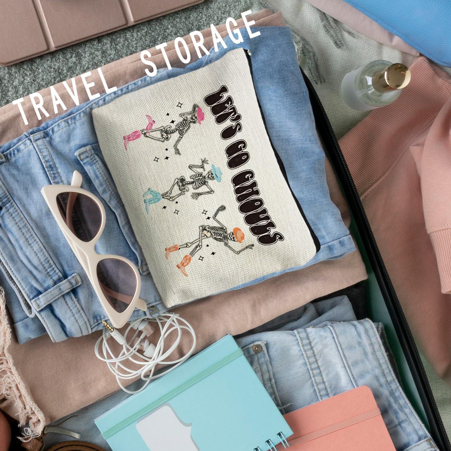 Bolsa de Maquillaje Halloween RYYCDOI 25.4x19.05cm Gótica