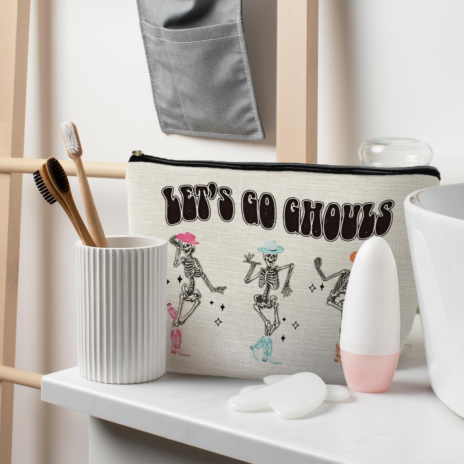 Bolsa de Maquillaje Halloween RYYCDOI 25.4x19.05cm Gótica