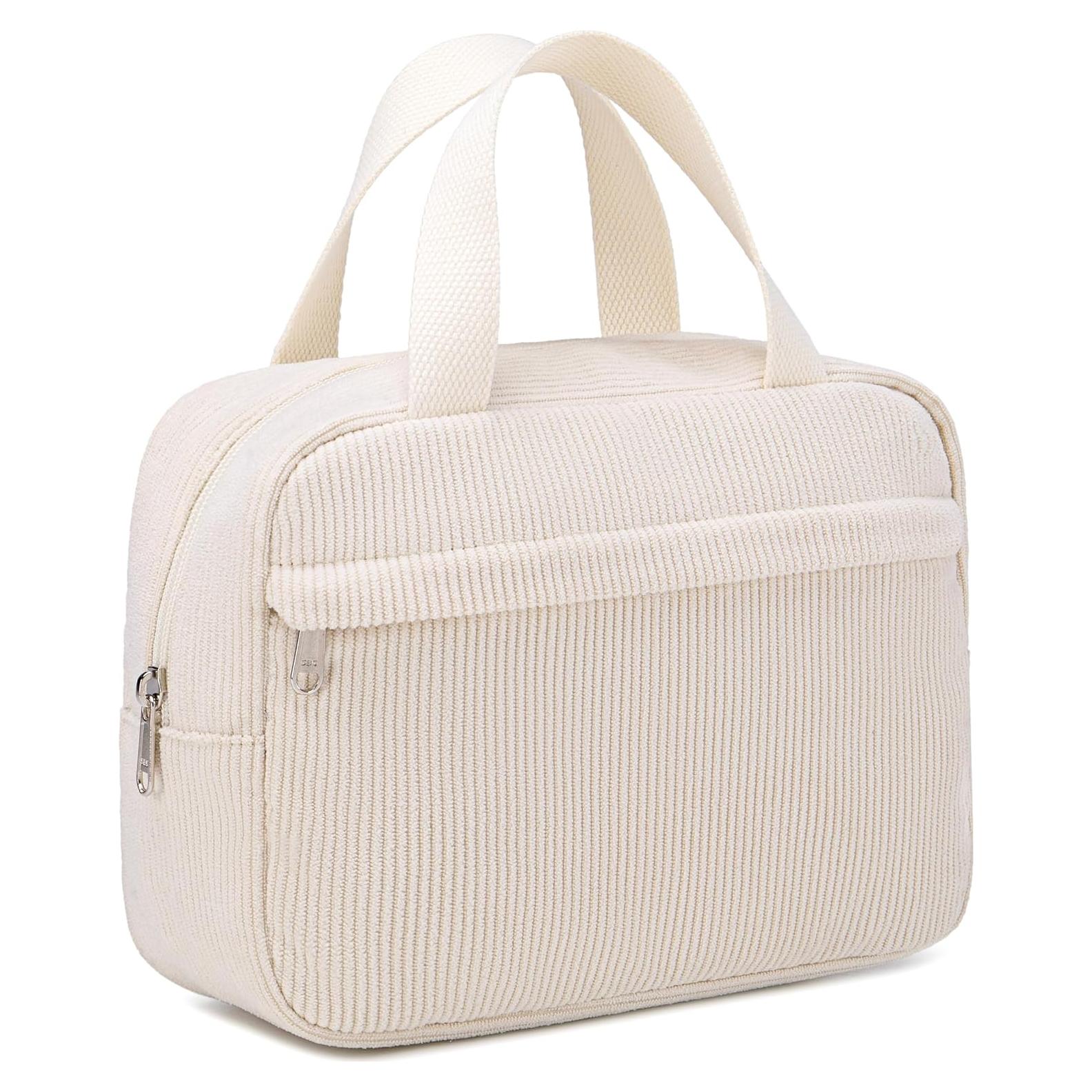 Bolsa de Maquillaje BTOOP Grande Corduroy Beige 24.89x9.02x17.78 cm