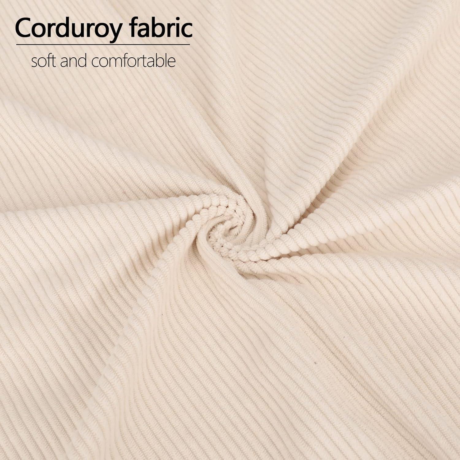 Bolsa de Maquillaje BTOOP Grande Corduroy Beige 24.89x9.02x17.78 cm