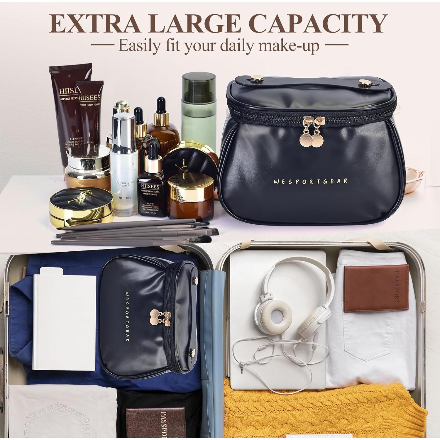 Bolsa de Maquillaje de Viaje WESPORT GEAR Negra Impermeable