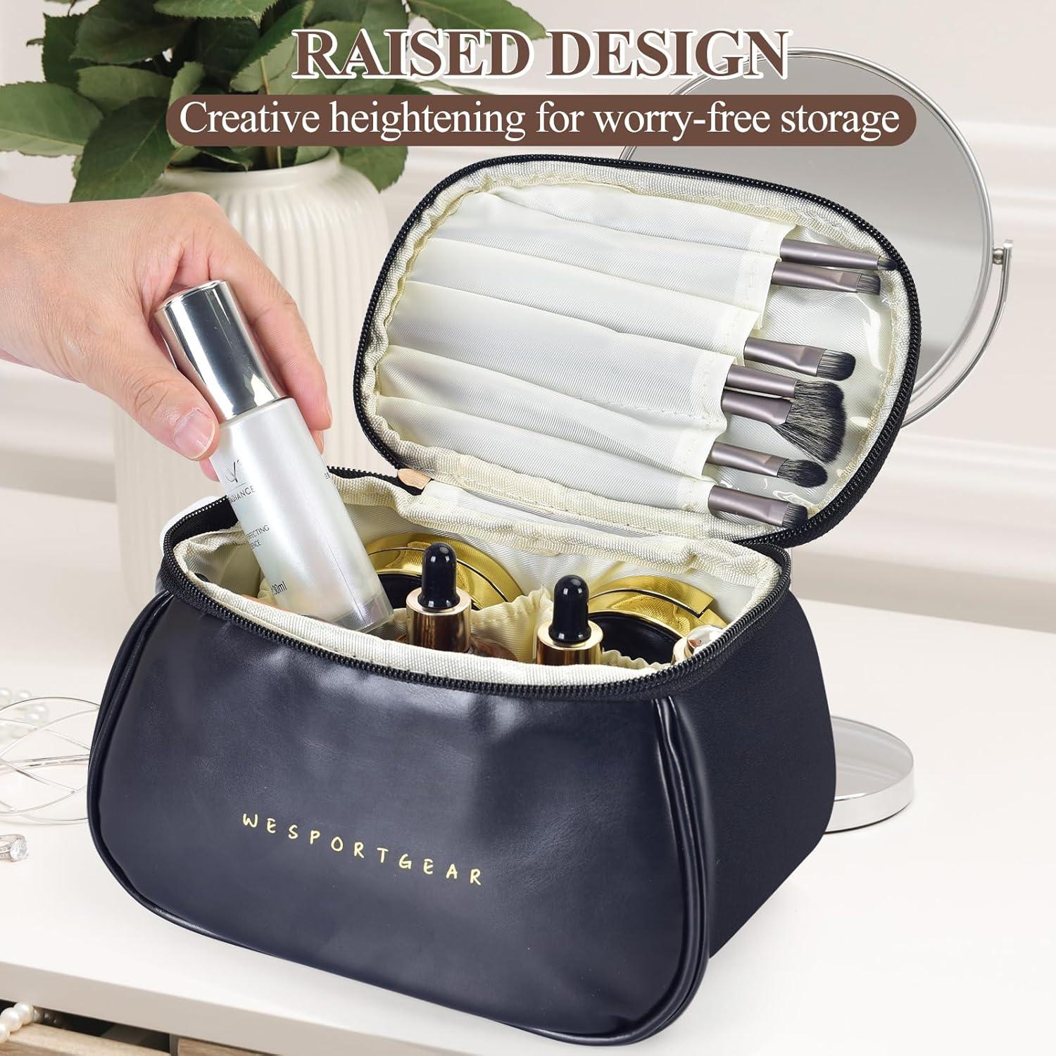 Bolsa de Maquillaje de Viaje WESPORT GEAR Negra Impermeable