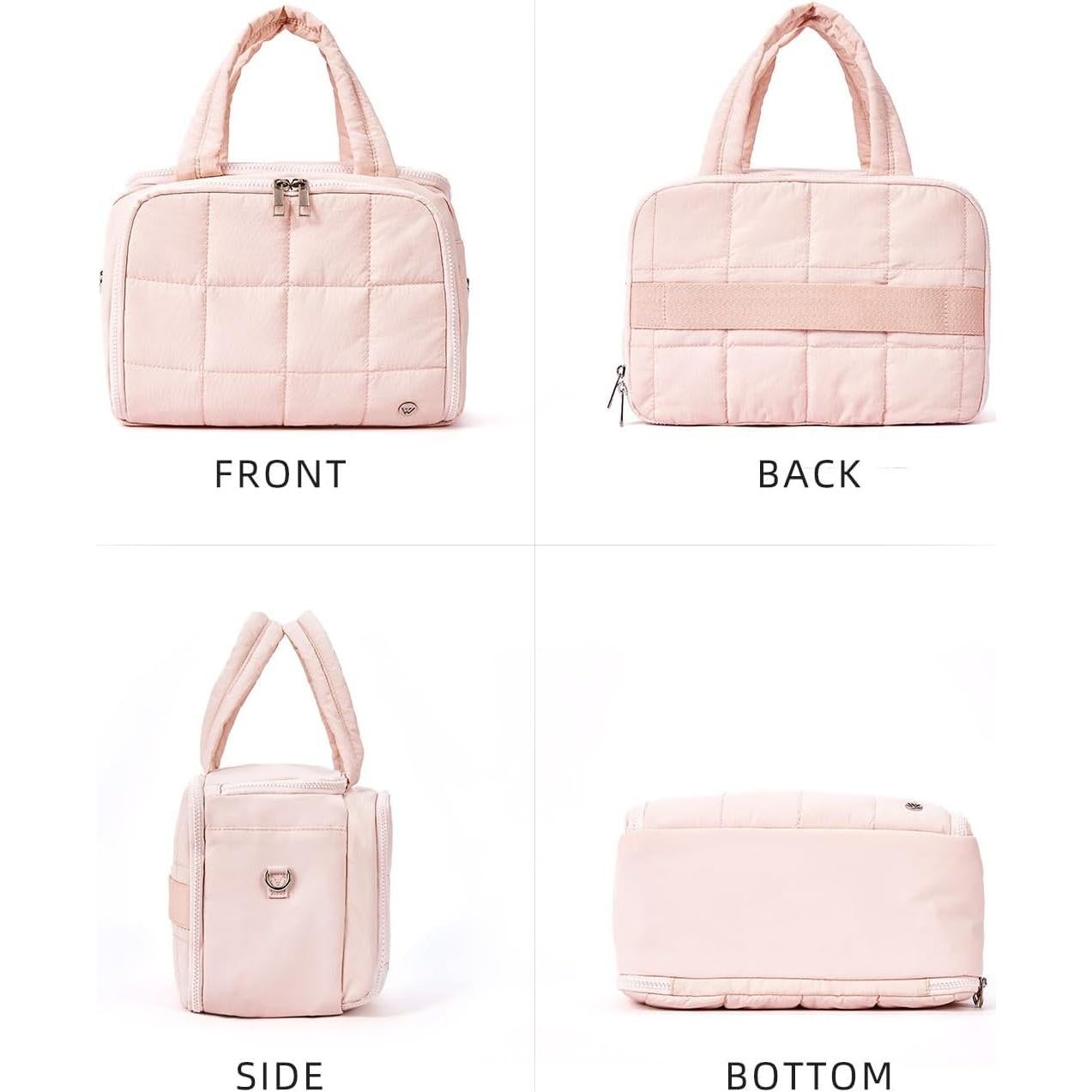 Bolsa de Aseo Grande WESTBRONCO Rosa con Organizador de Joyería