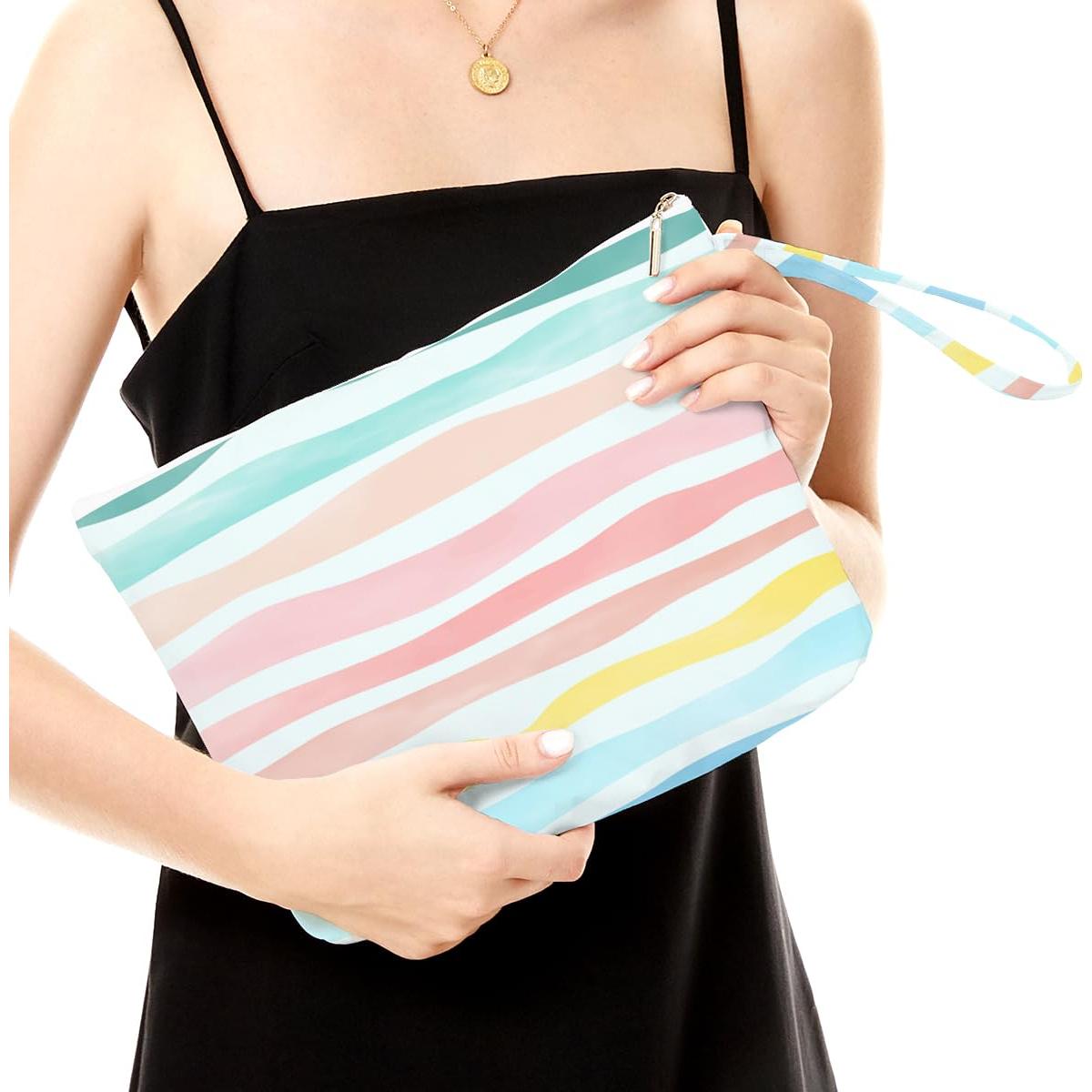 Bolsa Impermeable Fokongna OceanSea 30x22 cm para Cosméticos