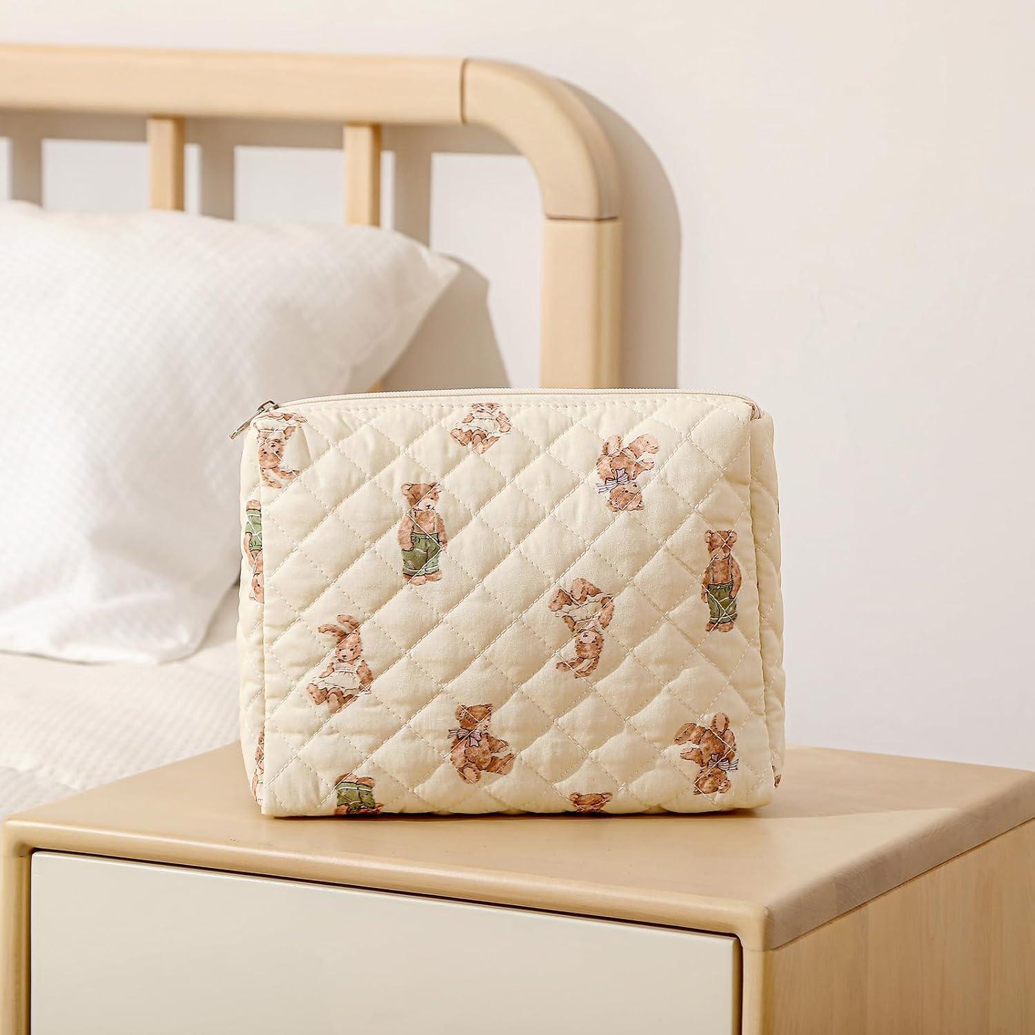 Set de 2 Bolsas de Maquillaje Acolchadas Uekeboag Floral