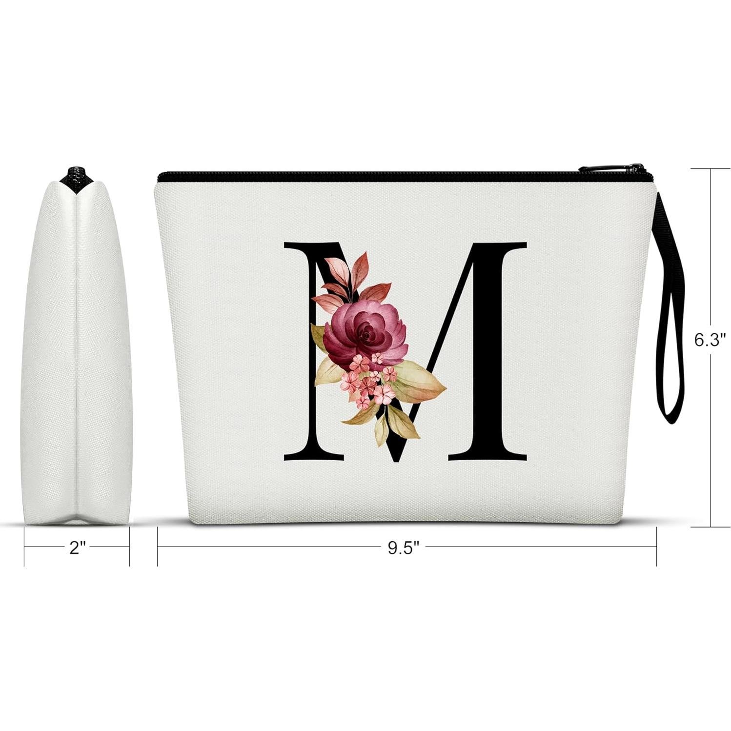 Bolsa de Maquillaje Personalizada Vavabox A-Z Blanca 24x16 cm