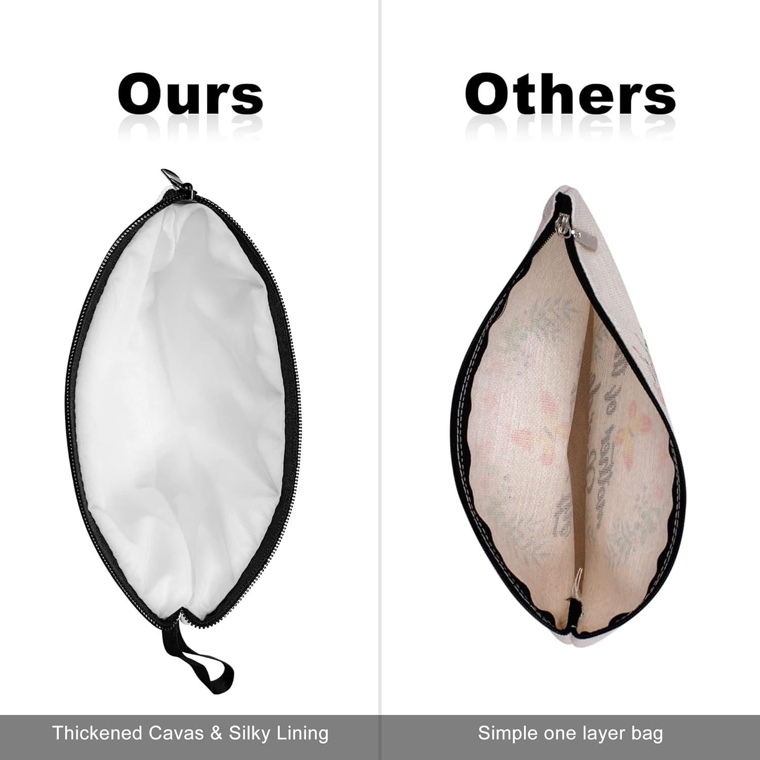 Bolsa de Maquillaje Personalizada Vavabox A-Z Blanca 24x16 cm