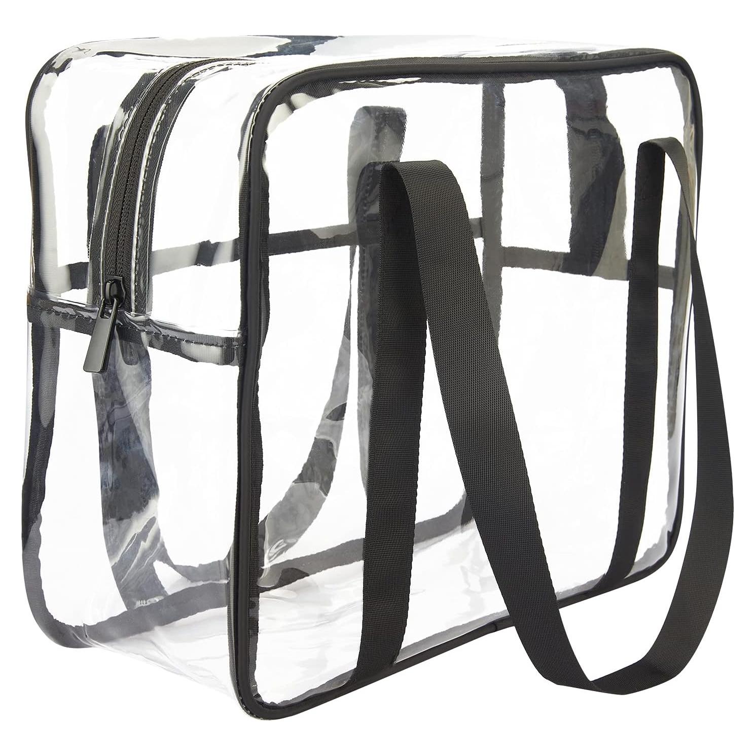Bolsa de Maquillaje Transparente HAOGUAGUA 30x26x13 cm Negra