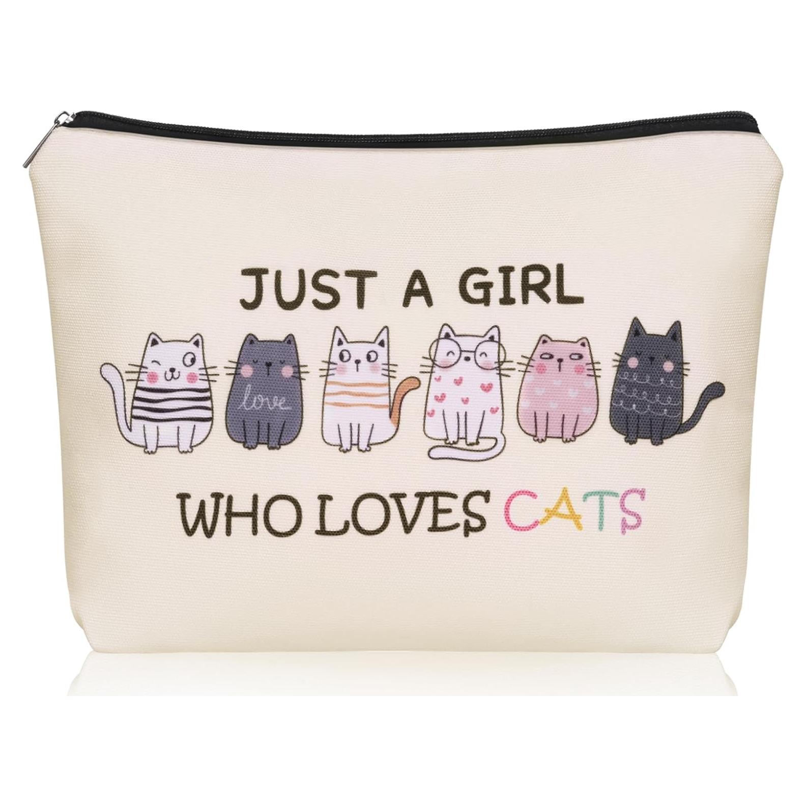 Bolsa de Maquillaje Gato Girlly-G5800 24.9x18cm Impermeable