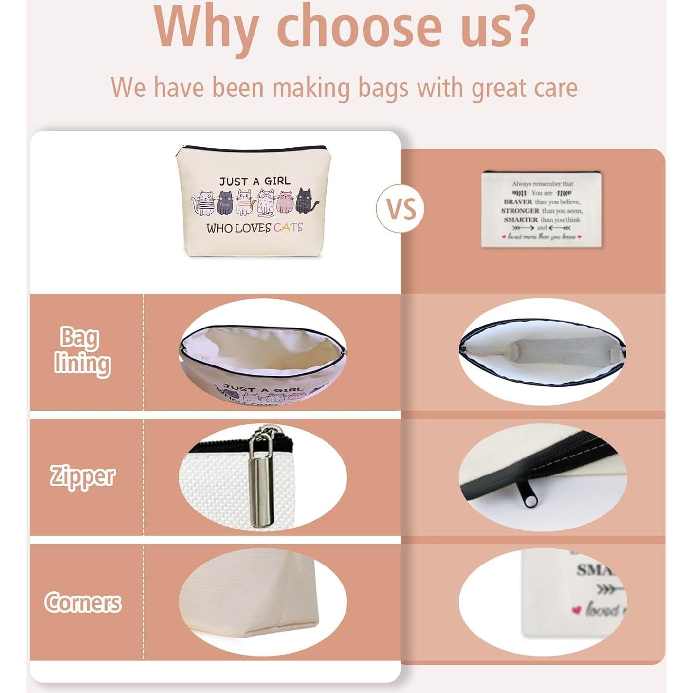 Bolsa de Maquillaje Gato Girlly-G5800 24.9x18cm Impermeable