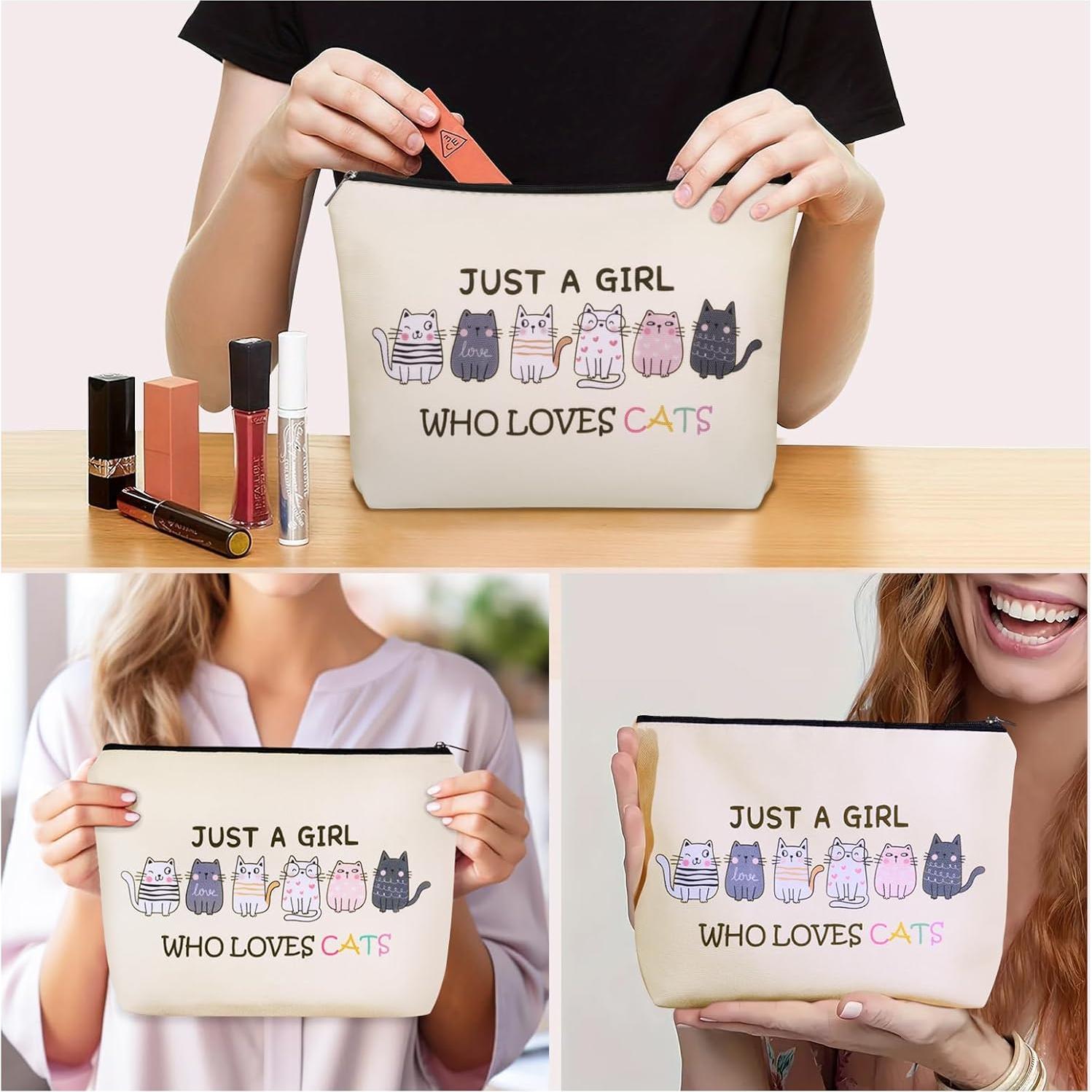 Bolsa de Maquillaje Gato Girlly-G5800 24.9x18cm Impermeable