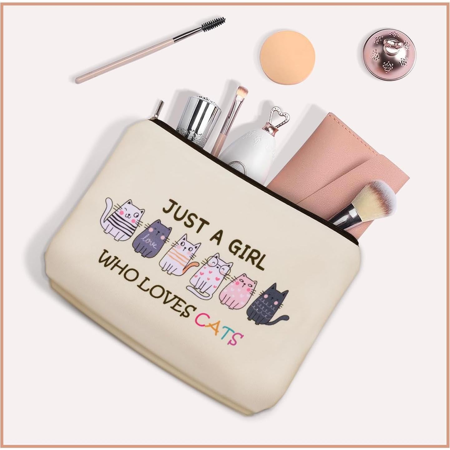 Bolsa de Maquillaje Gato Girlly-G5800 24.9x18cm Impermeable