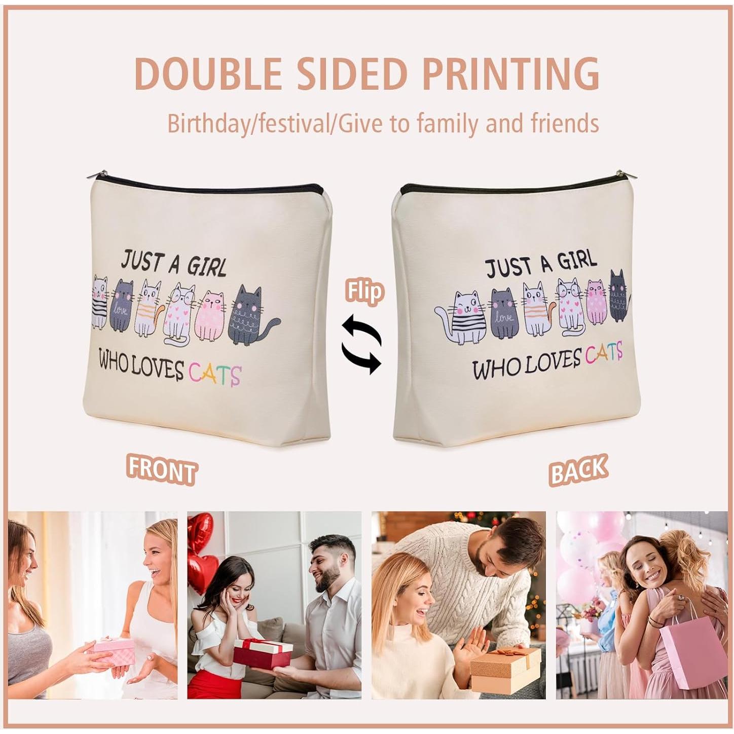 Bolsa de Maquillaje Gato Girlly-G5800 24.9x18cm Impermeable