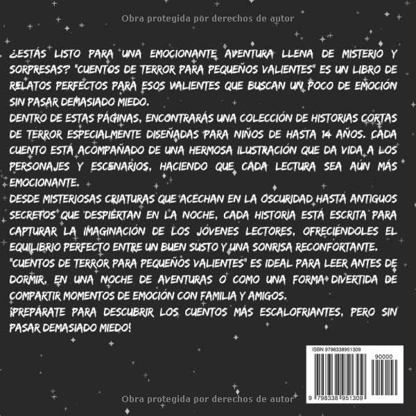 Cuentos de terror para pequeños valientes: Historias de Aventuras, Fantasía Infantil y miedo a partir de 6 años con faros, monstruos, brujas, espíritus, casas encantadas, fantasmas. (Spanish Edition)