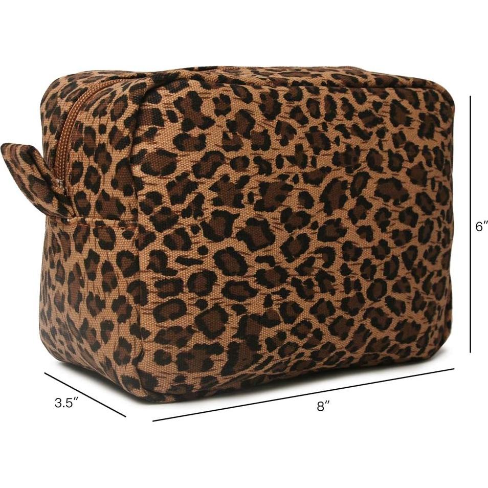 Bolsa de Maquillaje Lona Leopardo 4L Neceser Organizador