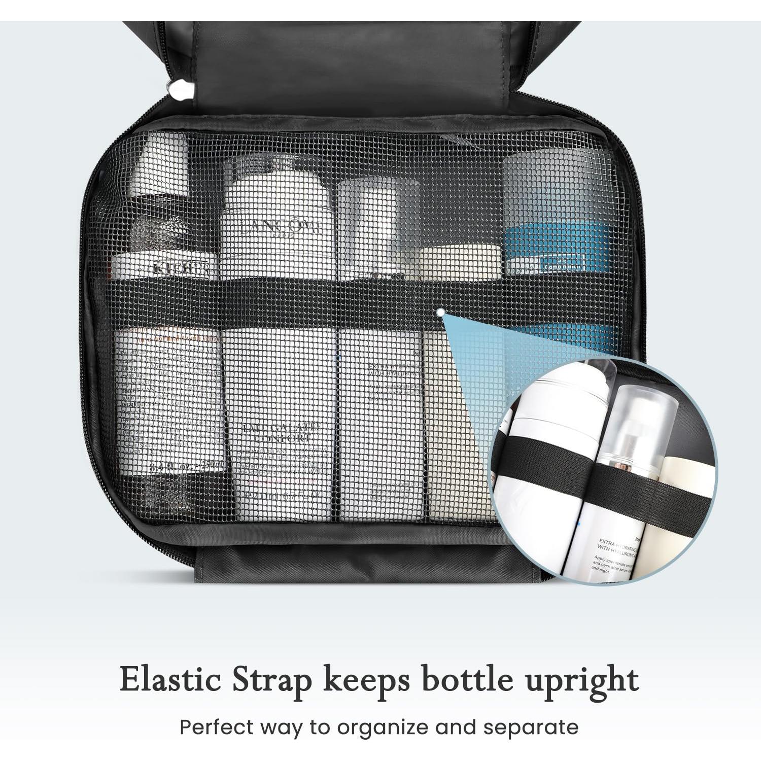 Bolsa de Aseo Colgante Maliton Negra 28.4x19.3cm Impermeable