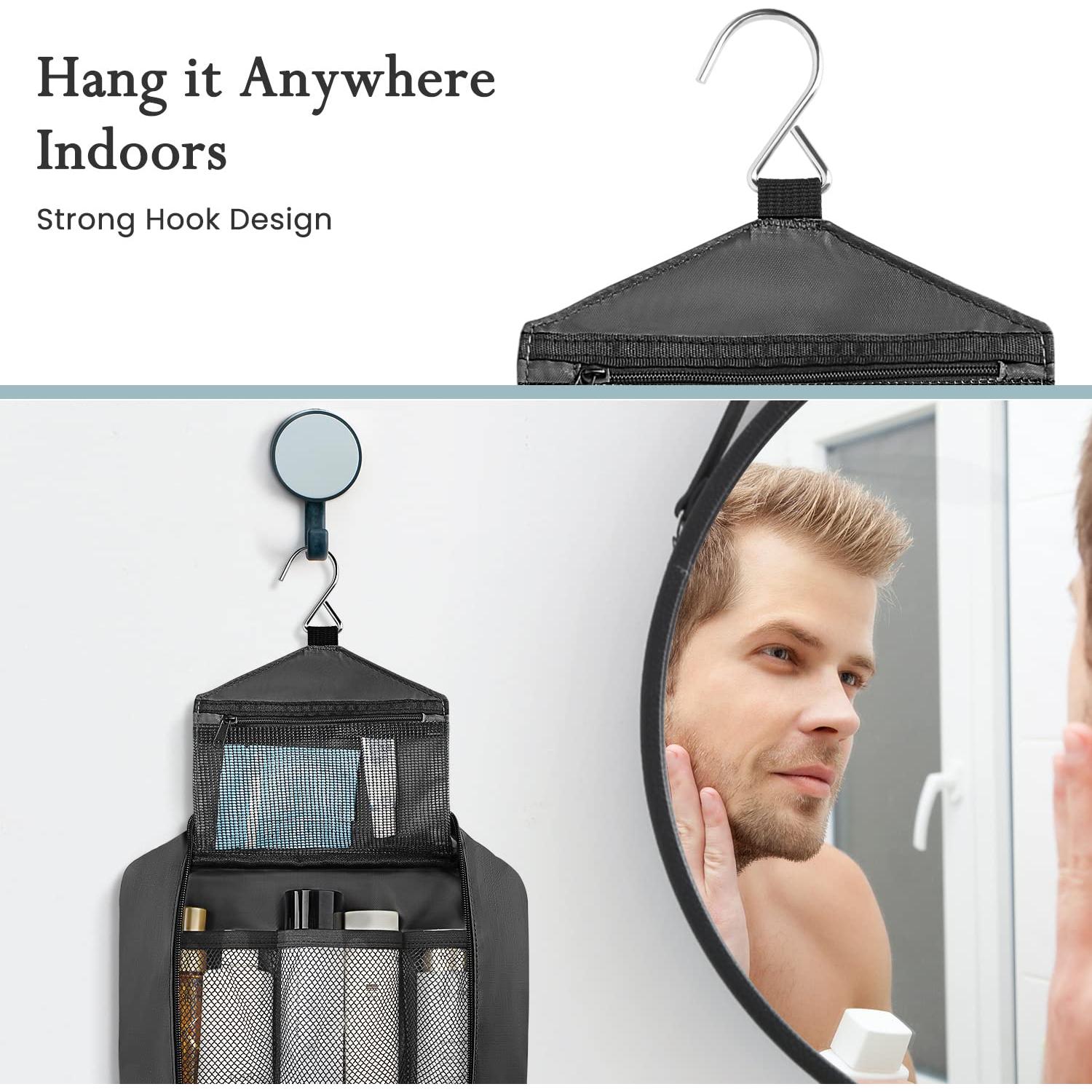 Bolsa de Aseo Colgante Maliton Negra 28.4x19.3cm Impermeable