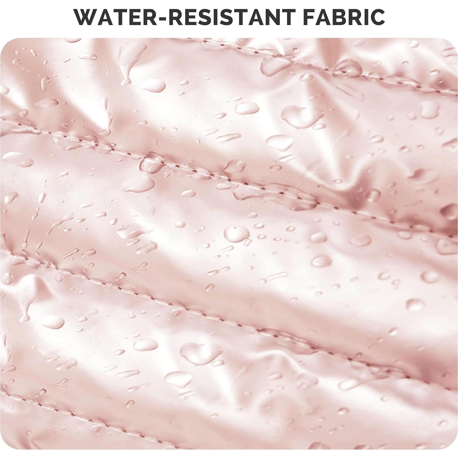 Bolsa de Maquillaje de Viaje Prite Puffy Rosa Impermeable