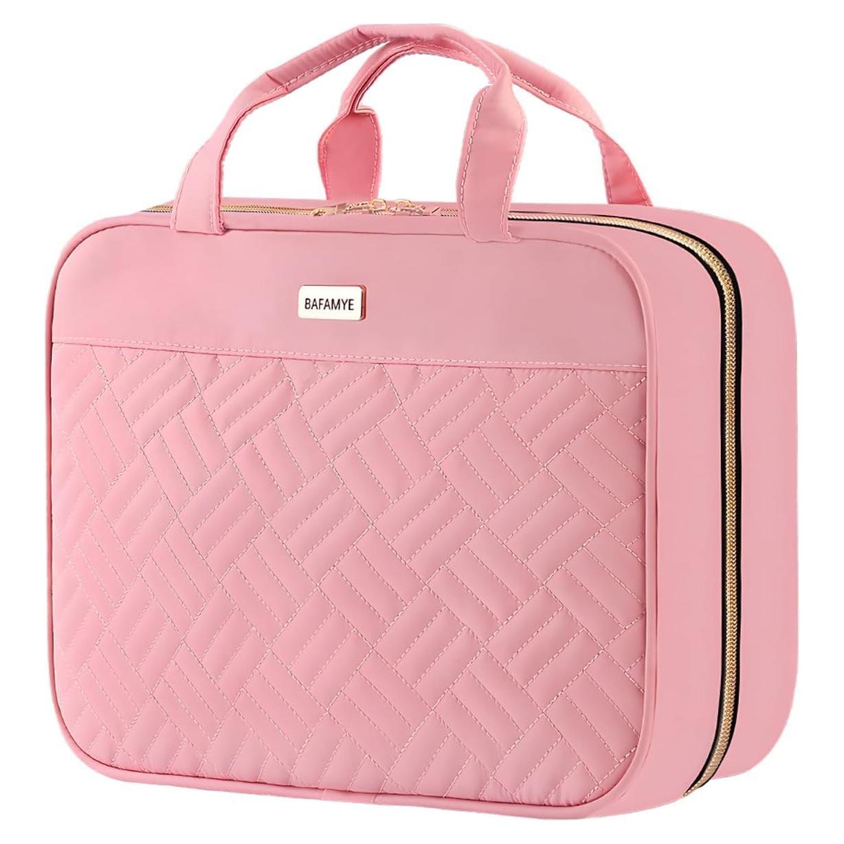 Bolsa de Aseo Colgante BAFAMYE Grande Rosa Resistente al Agua