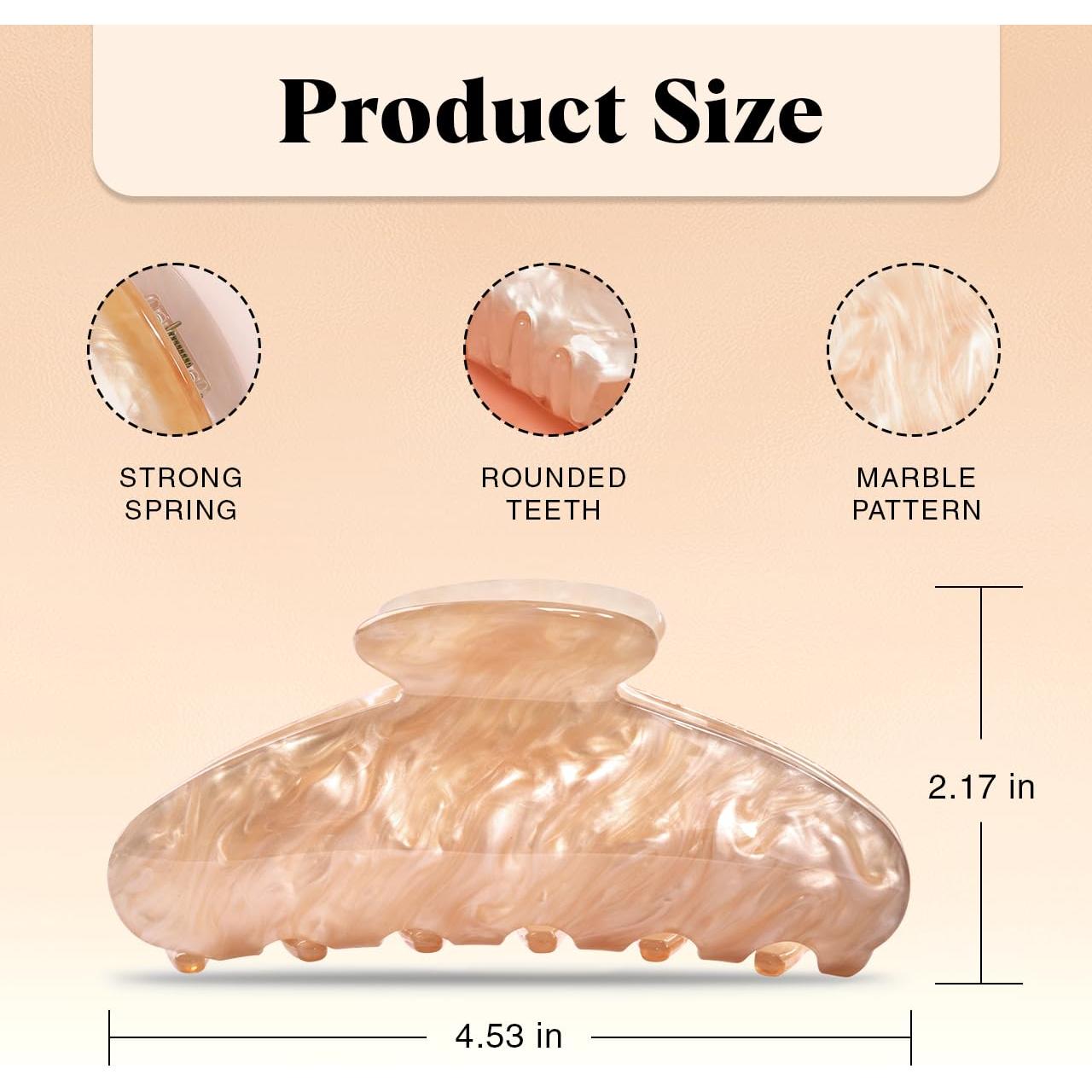 Clip de Garra Grande Kitsch de Plástico Reciclado - Rubia