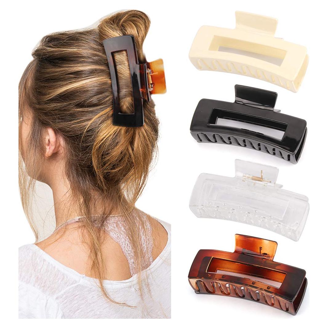 Pinzas para Cabello Canitor 4 Piezas Acrílico Antideslizante