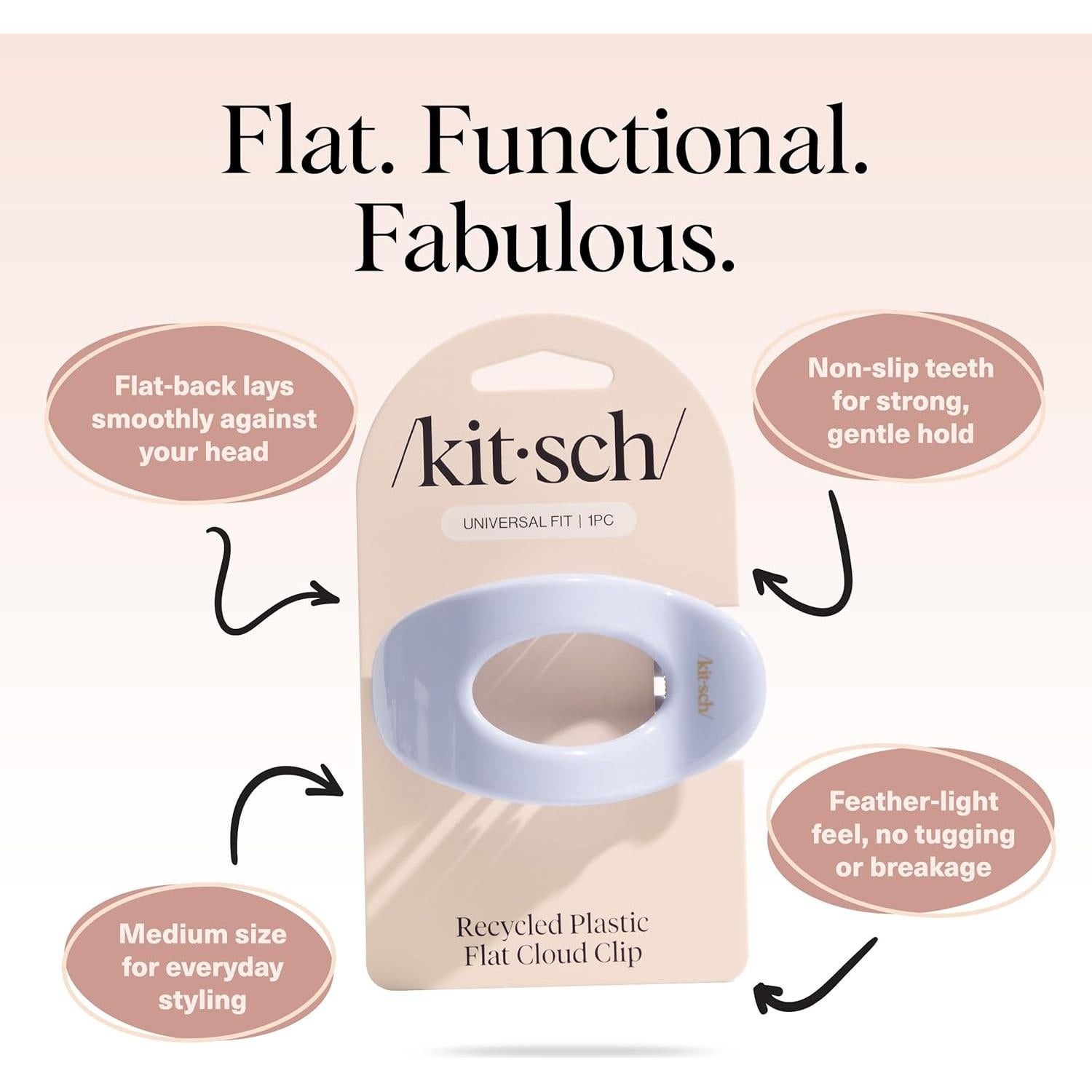 Clip de Garra Plano Kitsch Mediano Brisa de Hortensia