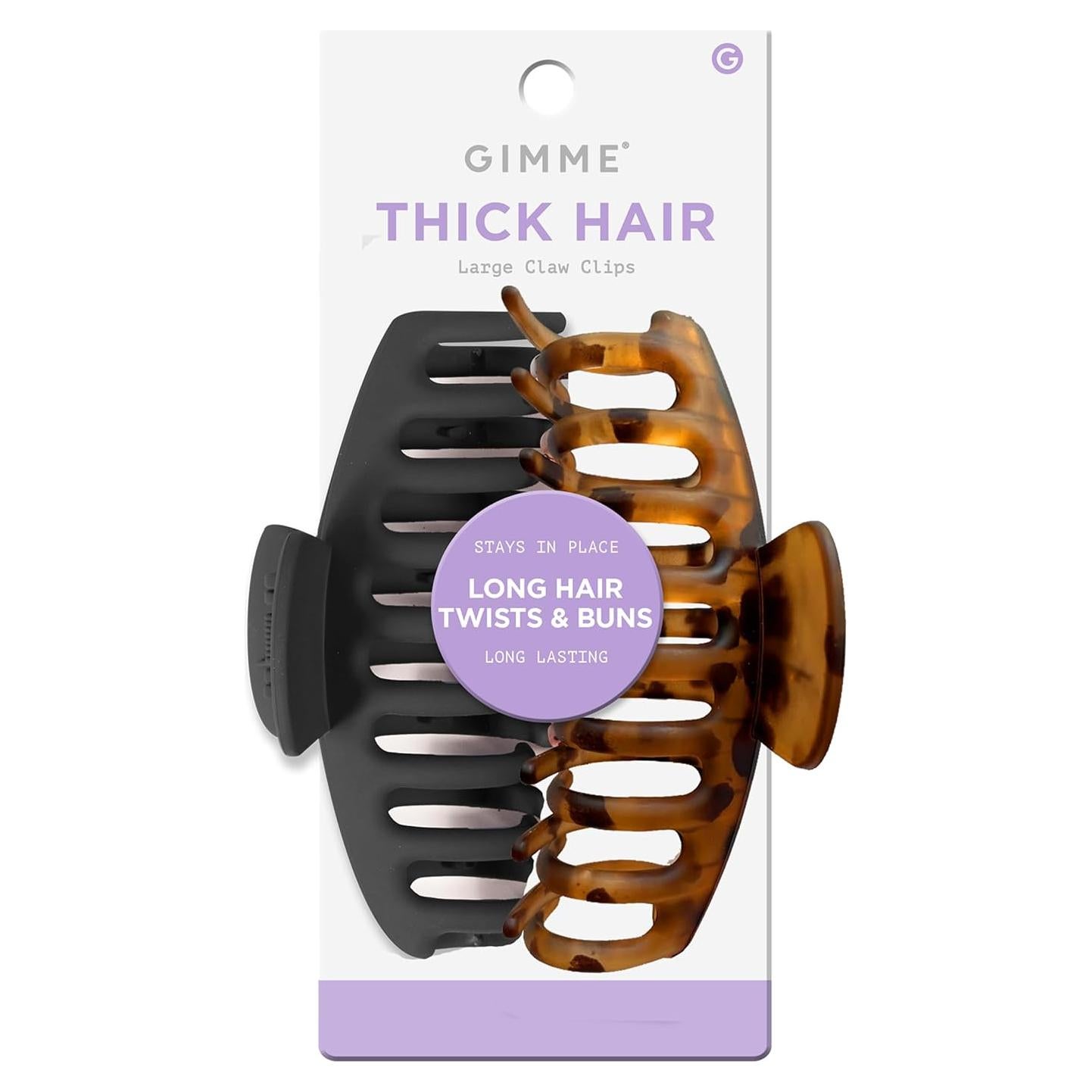 Clips de Garra Gimme Beauty para Cabello Grueso - Antideslizantes
