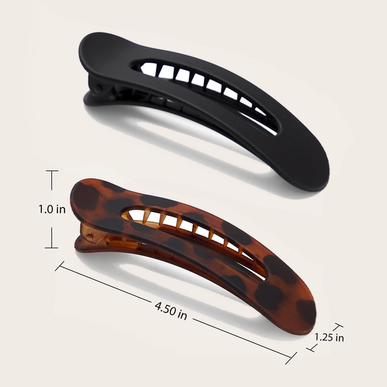 Pinzas Planas Kitsch 2pc - Fuerte Sujeción y Diseño Cómodo