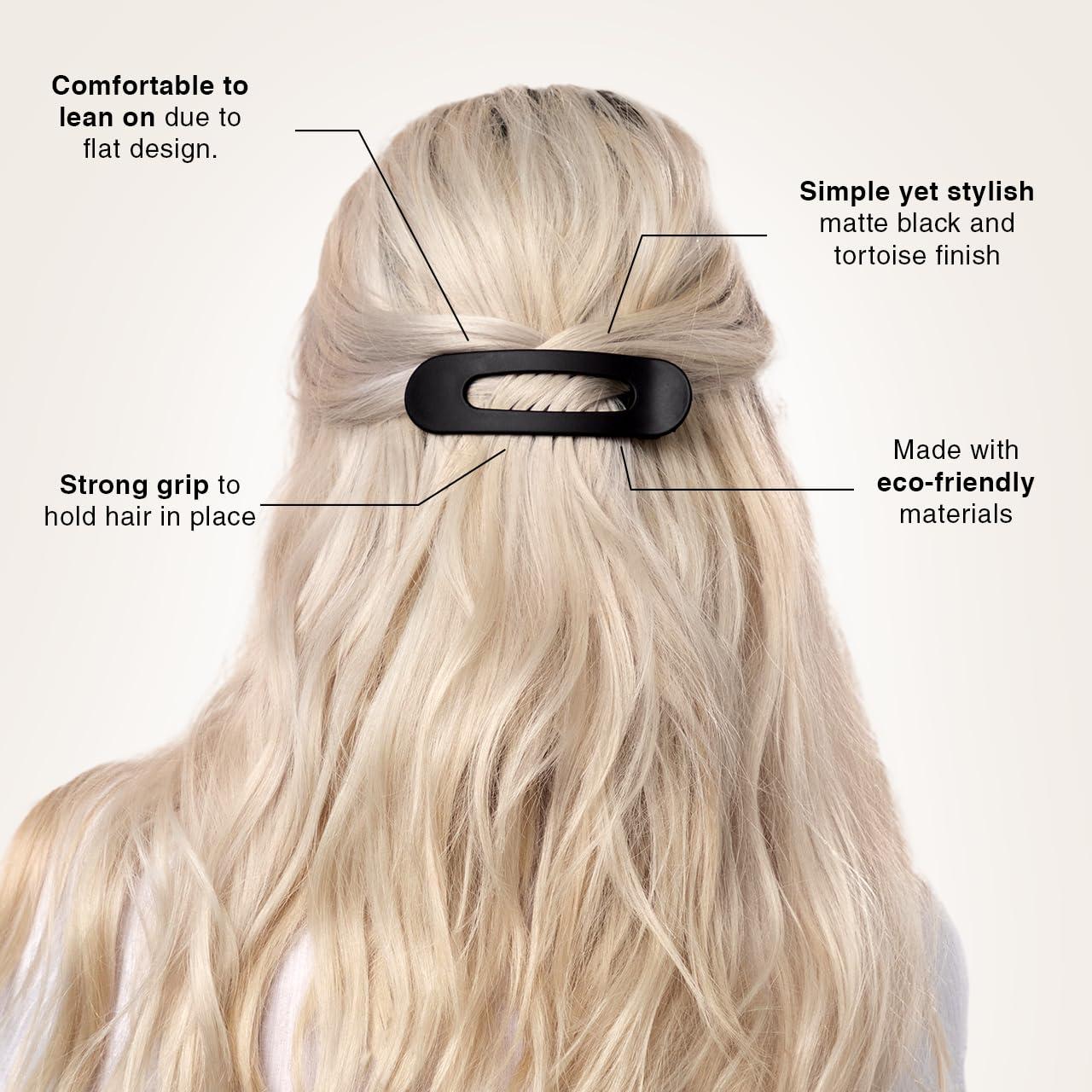 Pinzas Planas Kitsch 2pc - Fuerte Sujeción y Diseño Cómodo