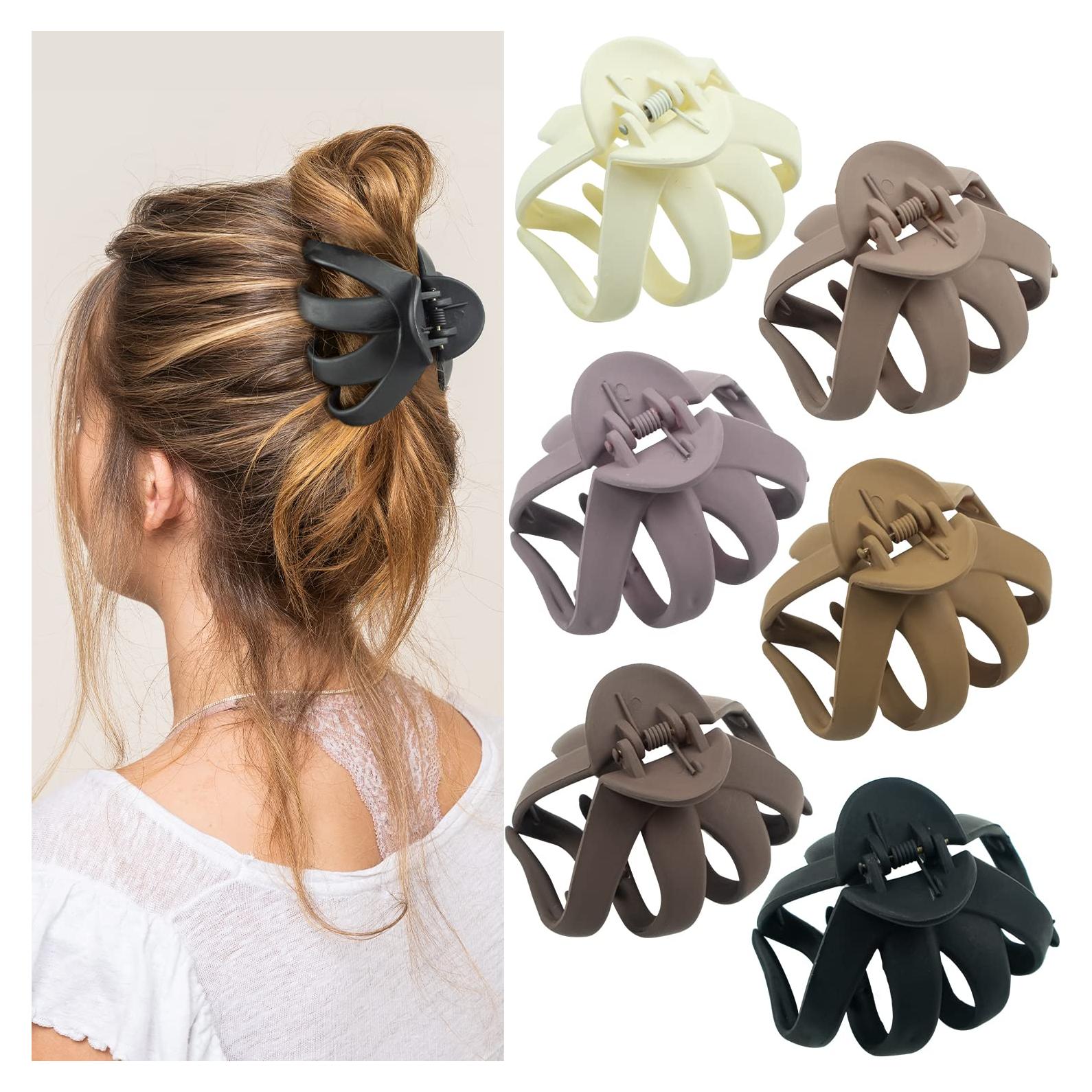 Pinzas de Cabello Octopus Medianas Maorulu Antideslizantes