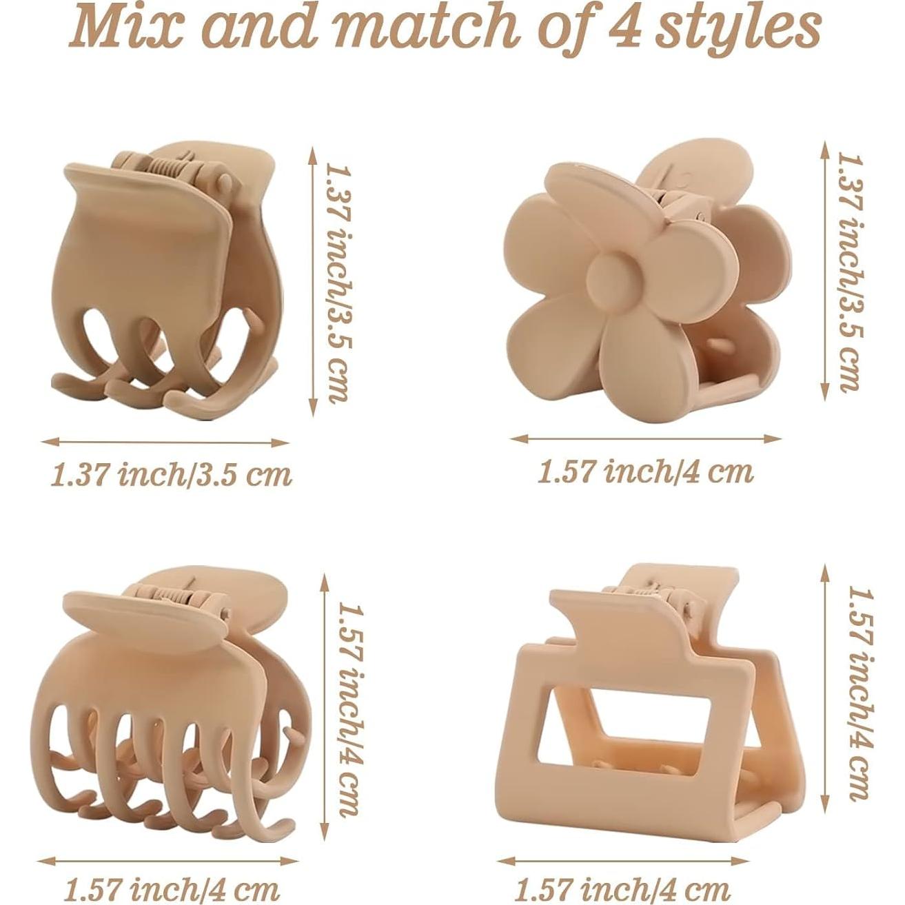 16 Clips de Garra para Cabello Unbednigt - Duraderos y Antideslizantes