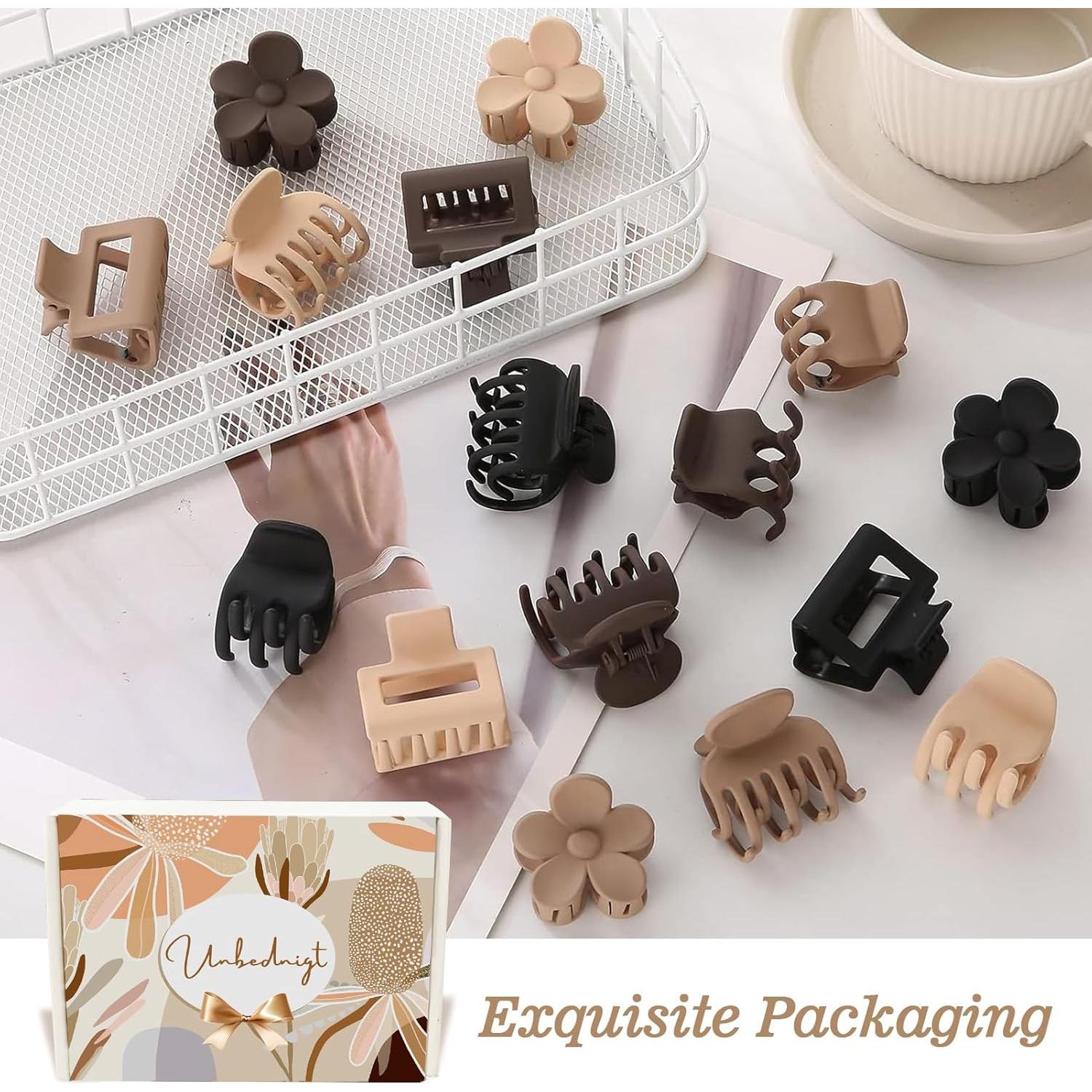 16 Clips de Garra para Cabello Unbednigt - Duraderos y Antideslizantes