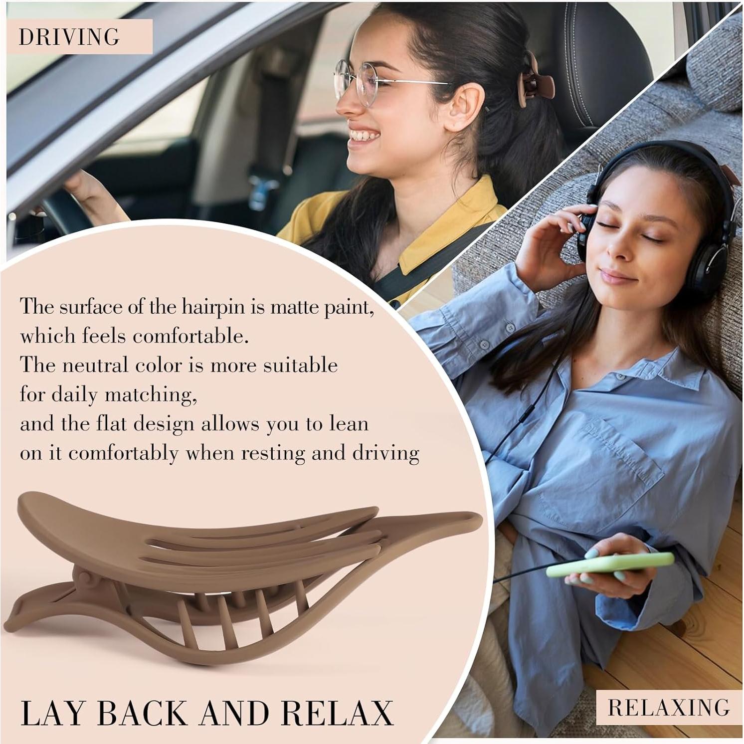 8 Clips de Pelo Planos Obeoby para Cabello Fino - 2 Estilos