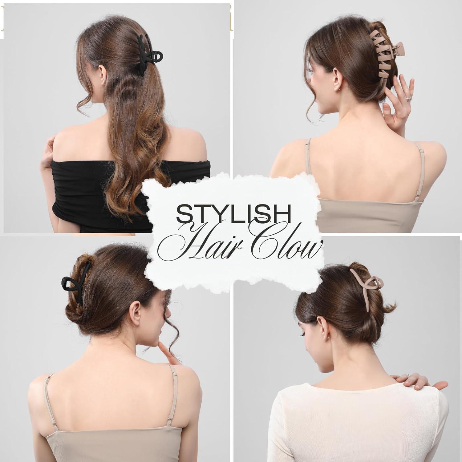 Paquete de 8 Clips de Garra Grandes CENTSTAR Antideslizantes