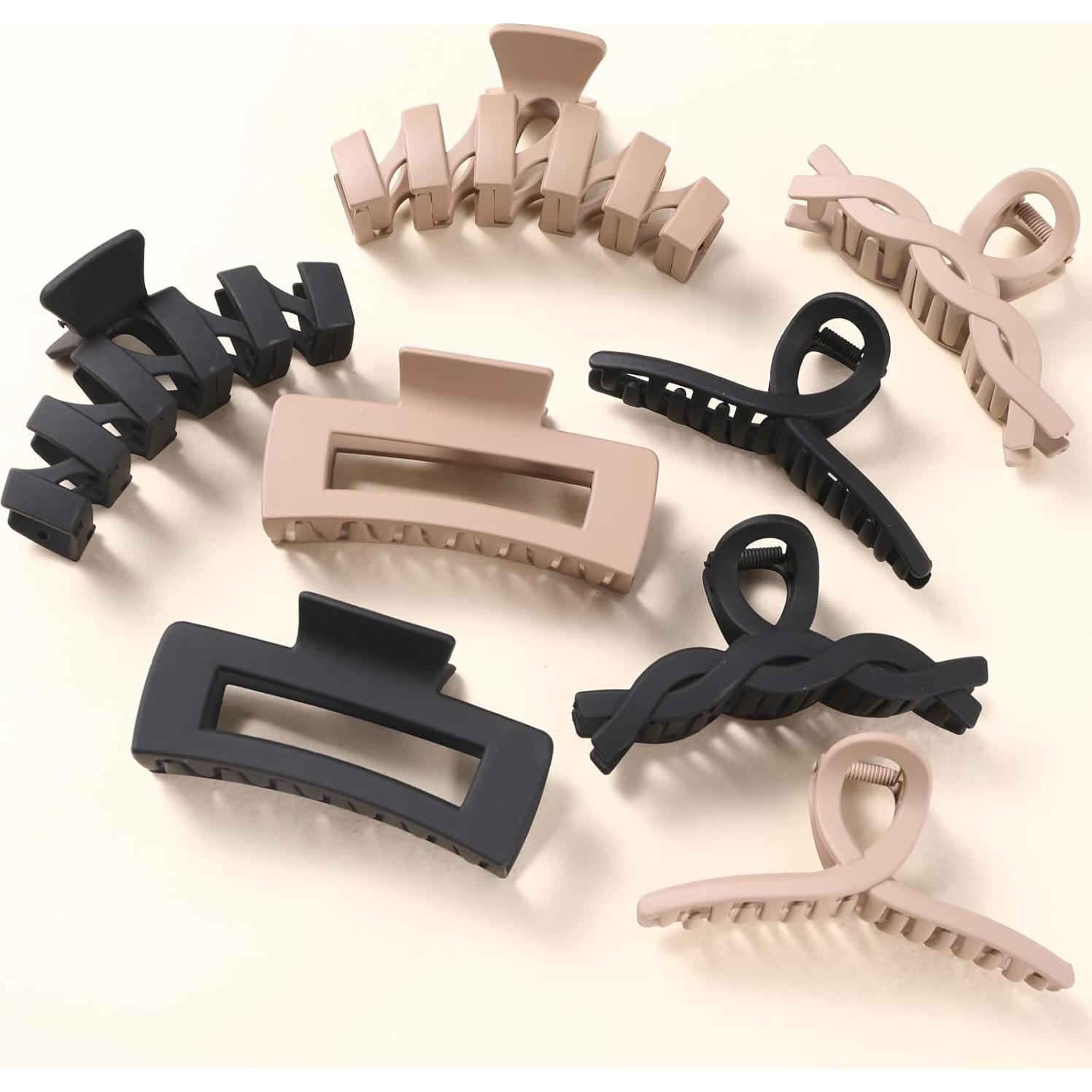 Paquete de 8 Clips de Garra Grandes CENTSTAR Antideslizantes