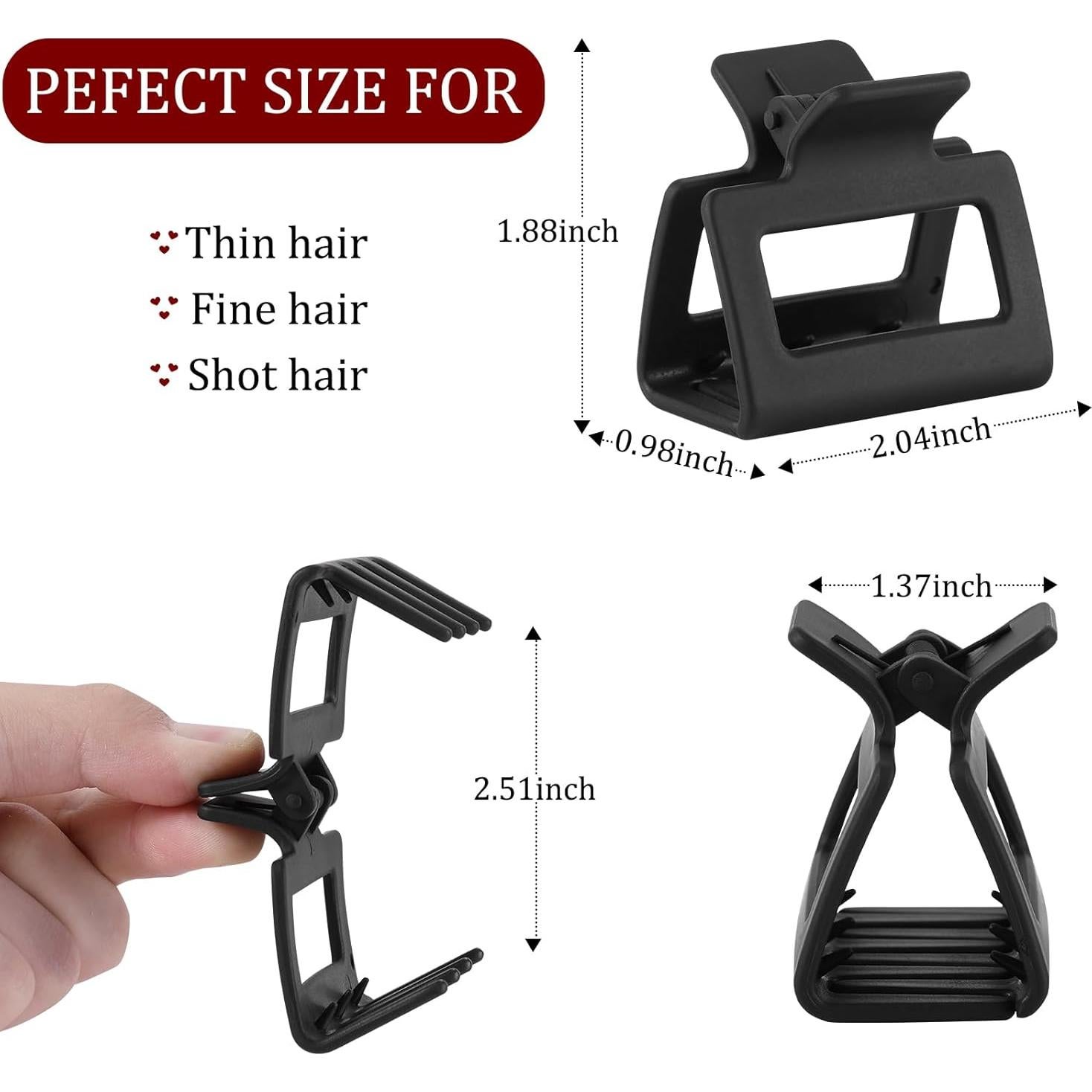 Clips de Garra Medianos HQ-SITE - 16 Colores Antideslizantes