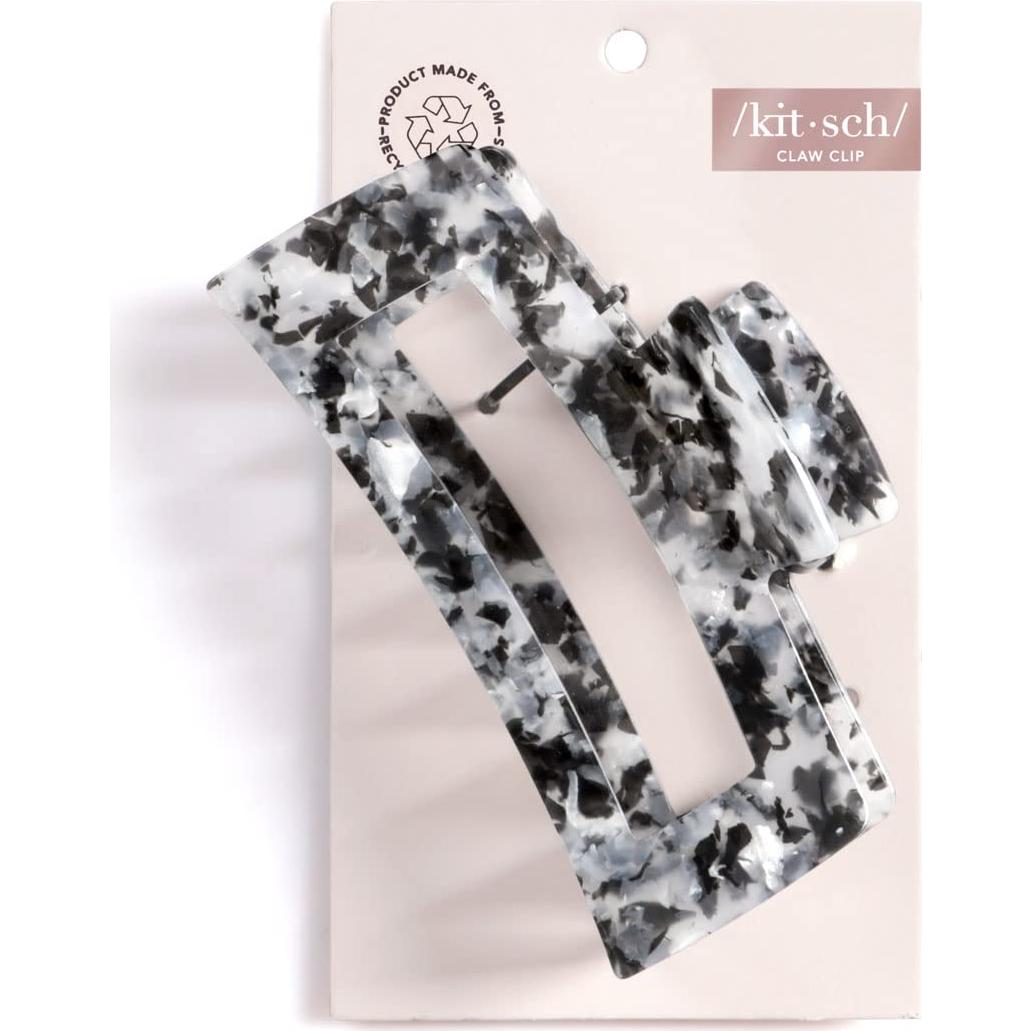 Clip de Garra Grande Kitsch para Cabello Negro - 12cm