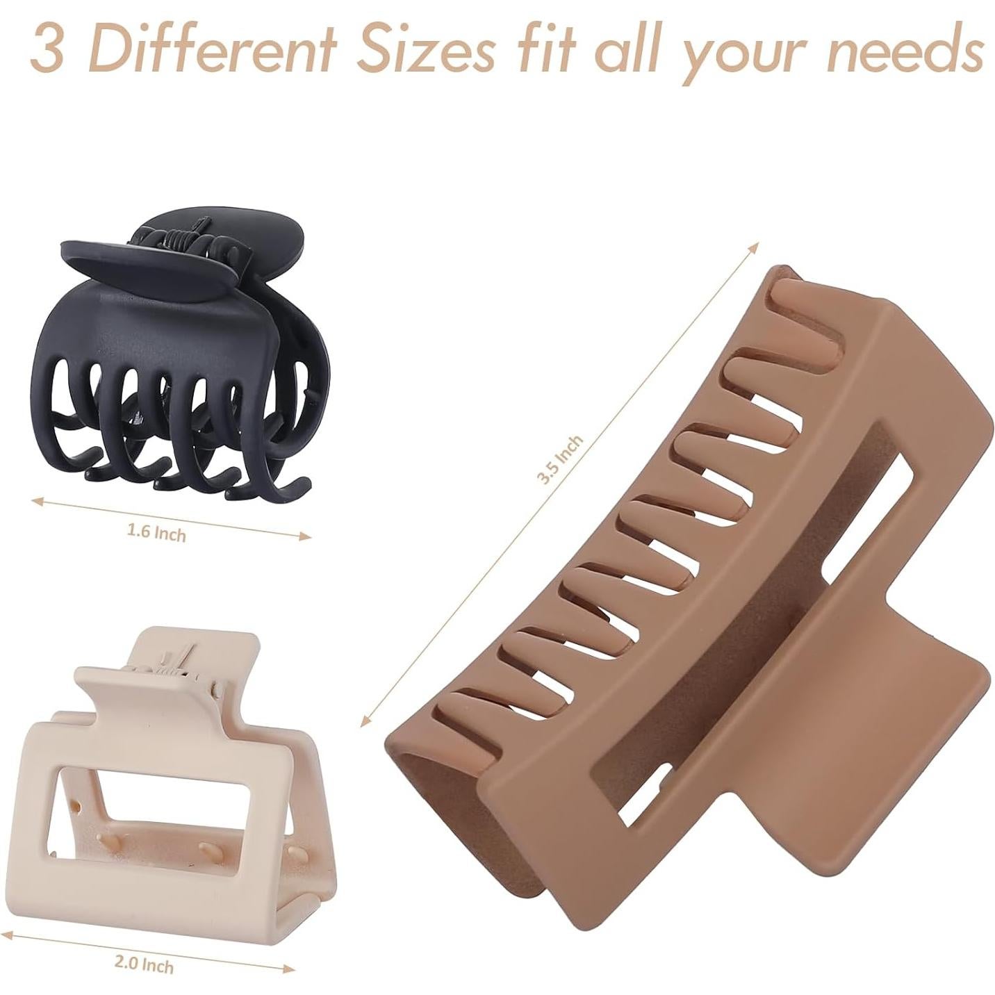 Juego de Clips de Pelo CHANDAT - 9 Clips para Cabello Grueso y Fino