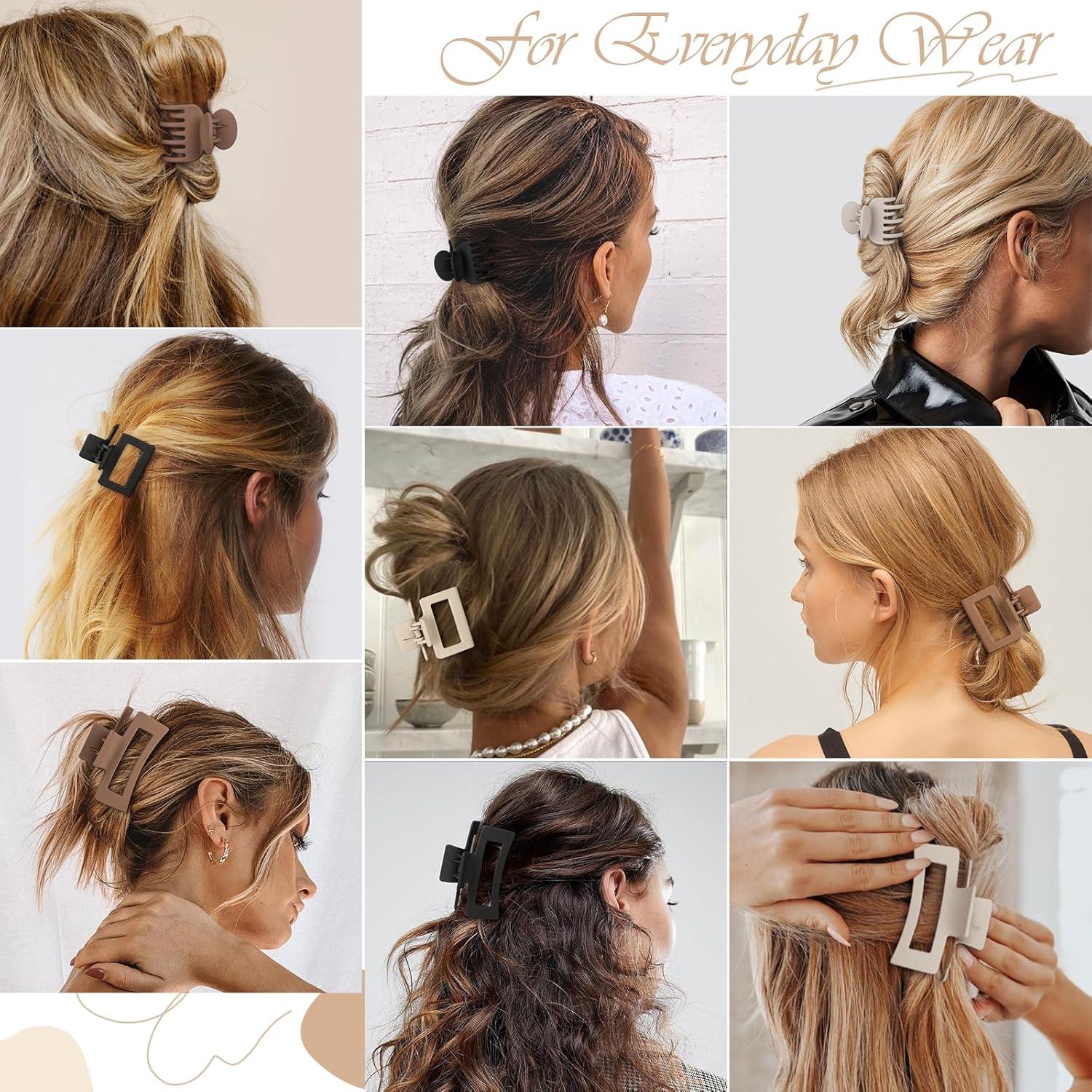 Juego de Clips de Pelo CHANDAT - 9 Clips para Cabello Grueso y Fino