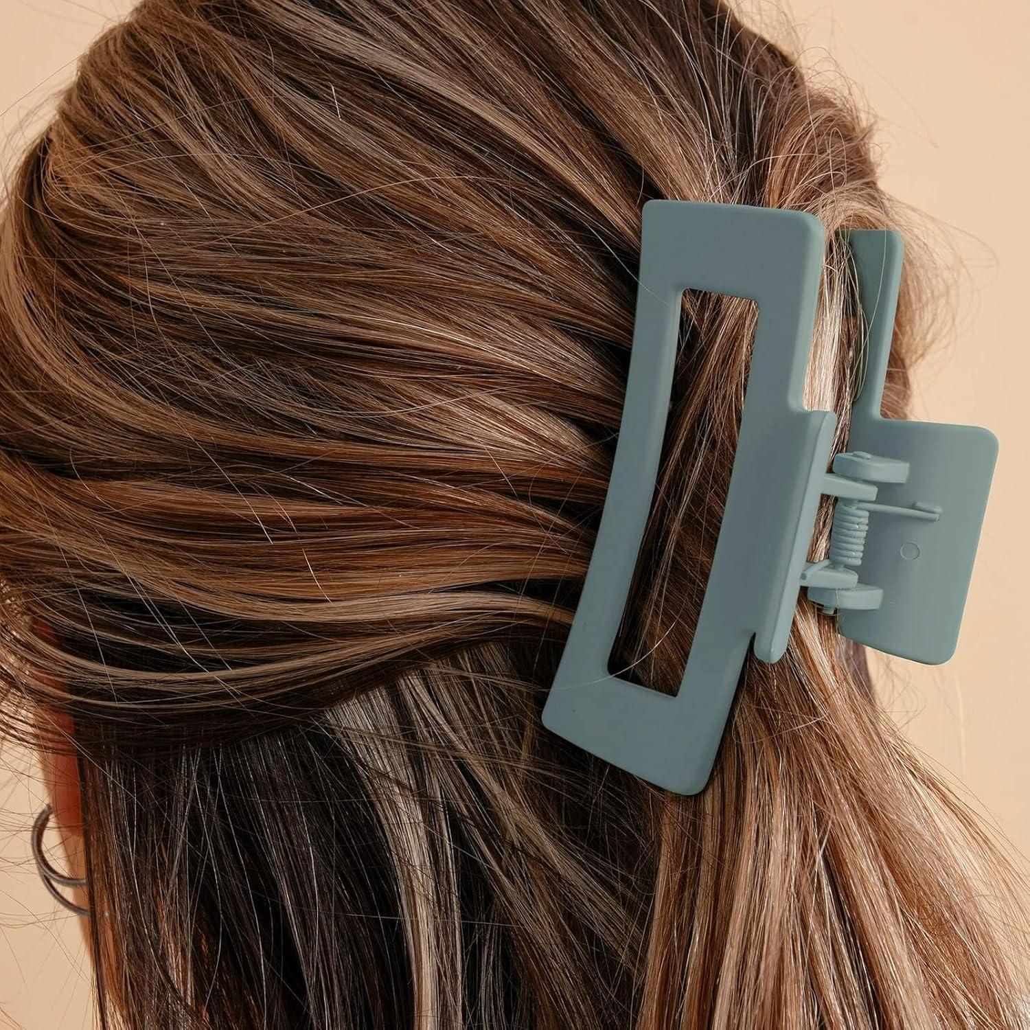 Paquete de 6 Clips de Garra Auseibeely para Cabello Fino