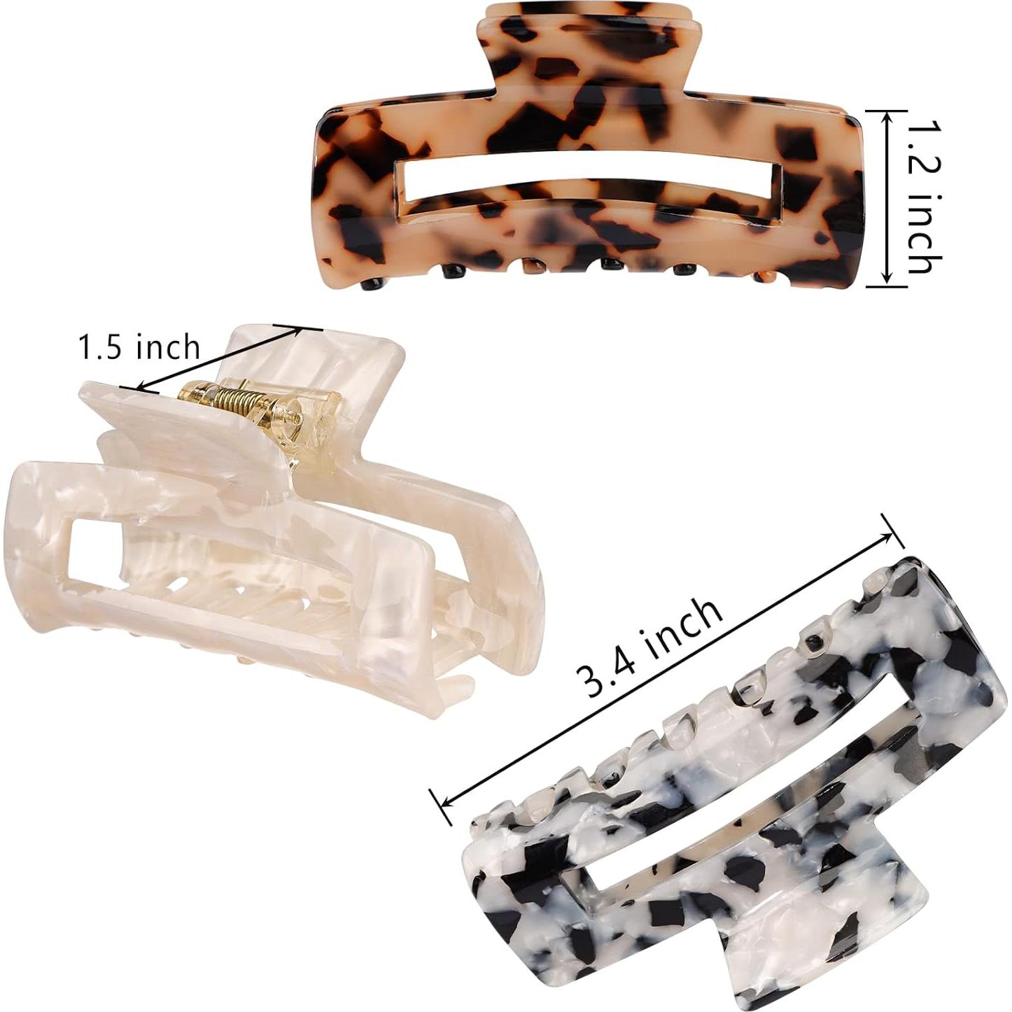 Clips de Garra para Cabello Magicsky - 4 Piezas, Tamaño Largo