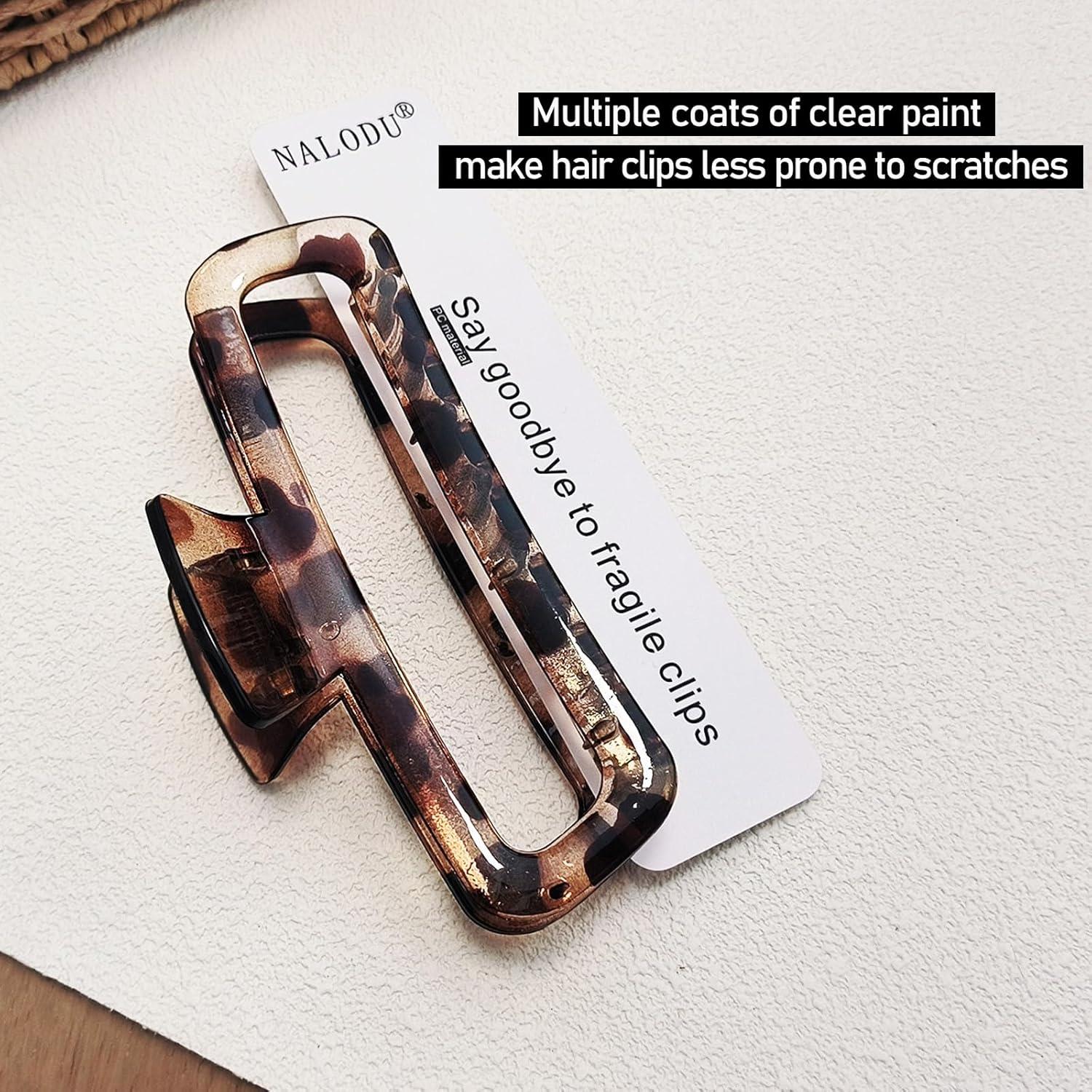 Pinzas para Cabello Irrompibles Nalodu 12.7 cm Neutras - 2 Piezas