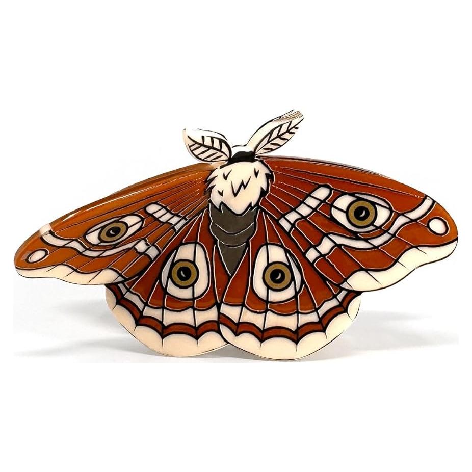 Clip para el cabello Clarice Polilla Lunar - Sujeción segura